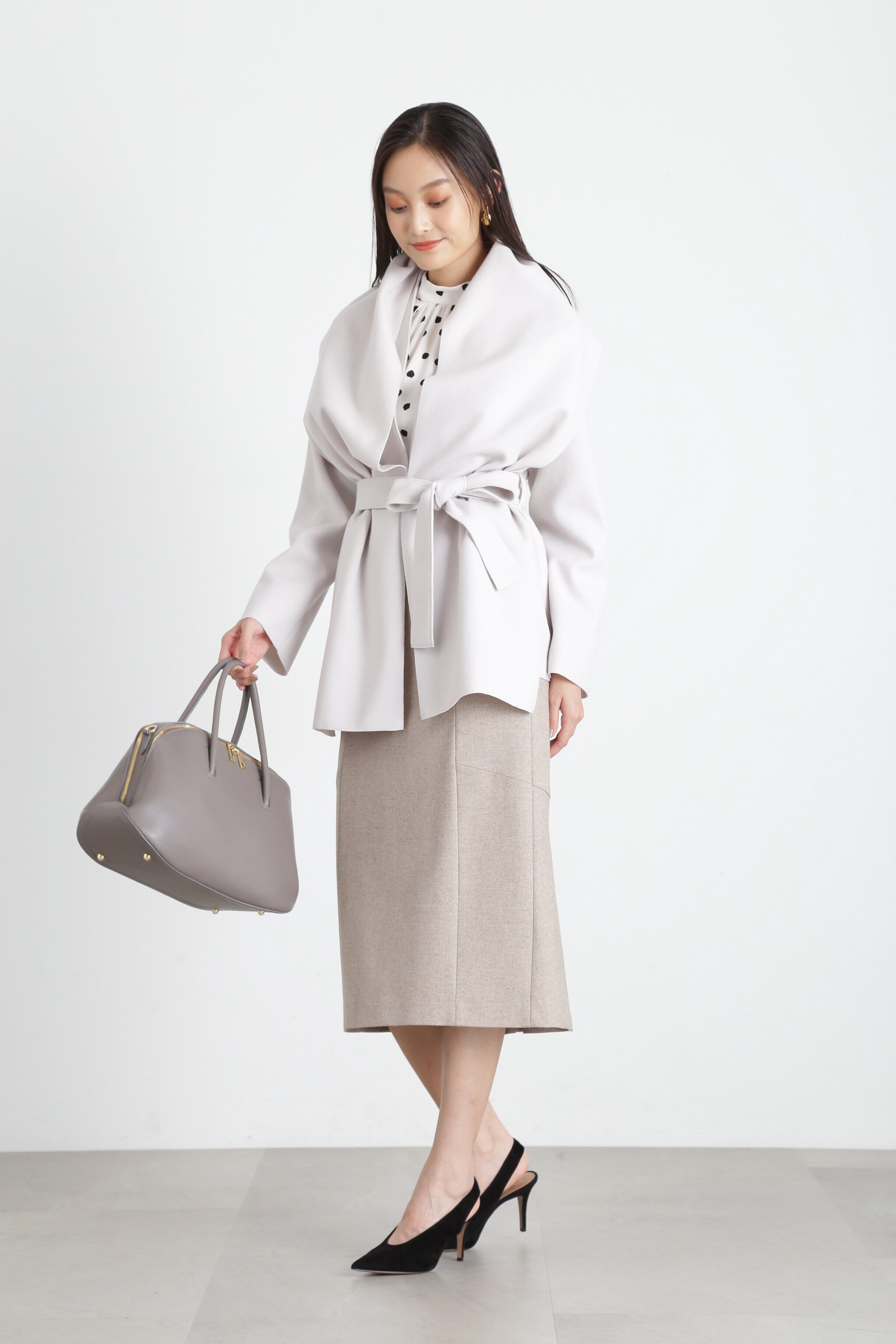  「ヘリンボンバックマーメイドスカート」|スカート|