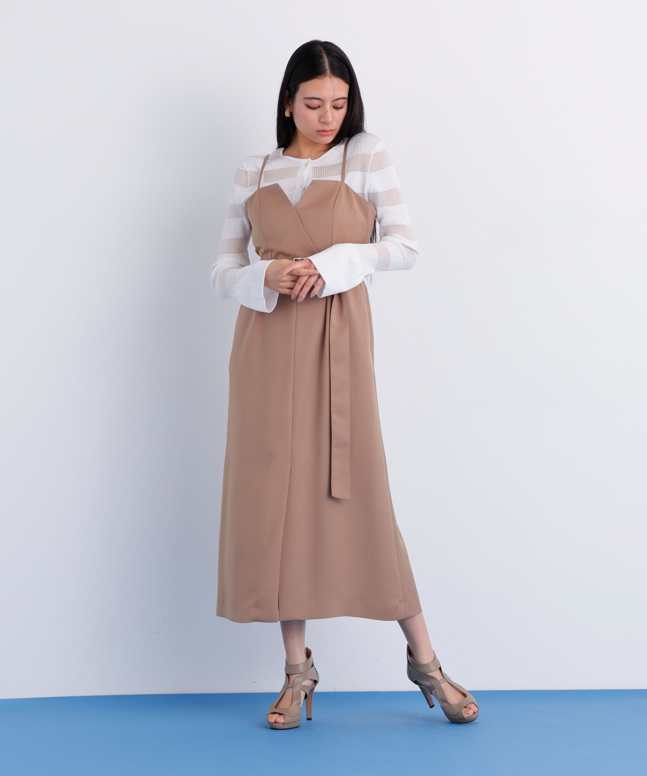  「［美香さん着用］リブシアーボーダーカーディガン」|その他|