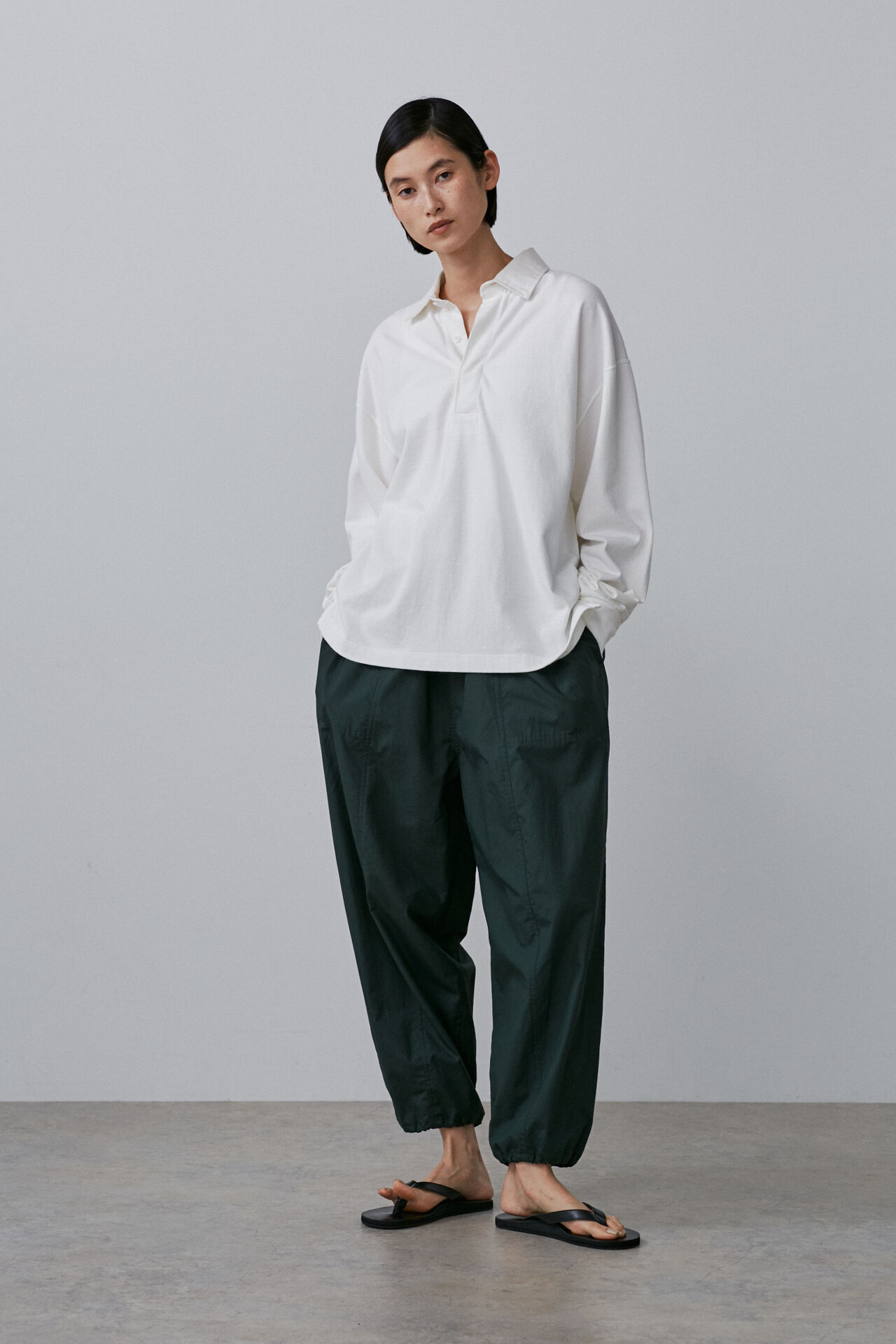 YLEVE 「YLEVE / PIGMENT DYE  OPEN END COTTON RUGGER P/O」|Tシャツ・カットソー|