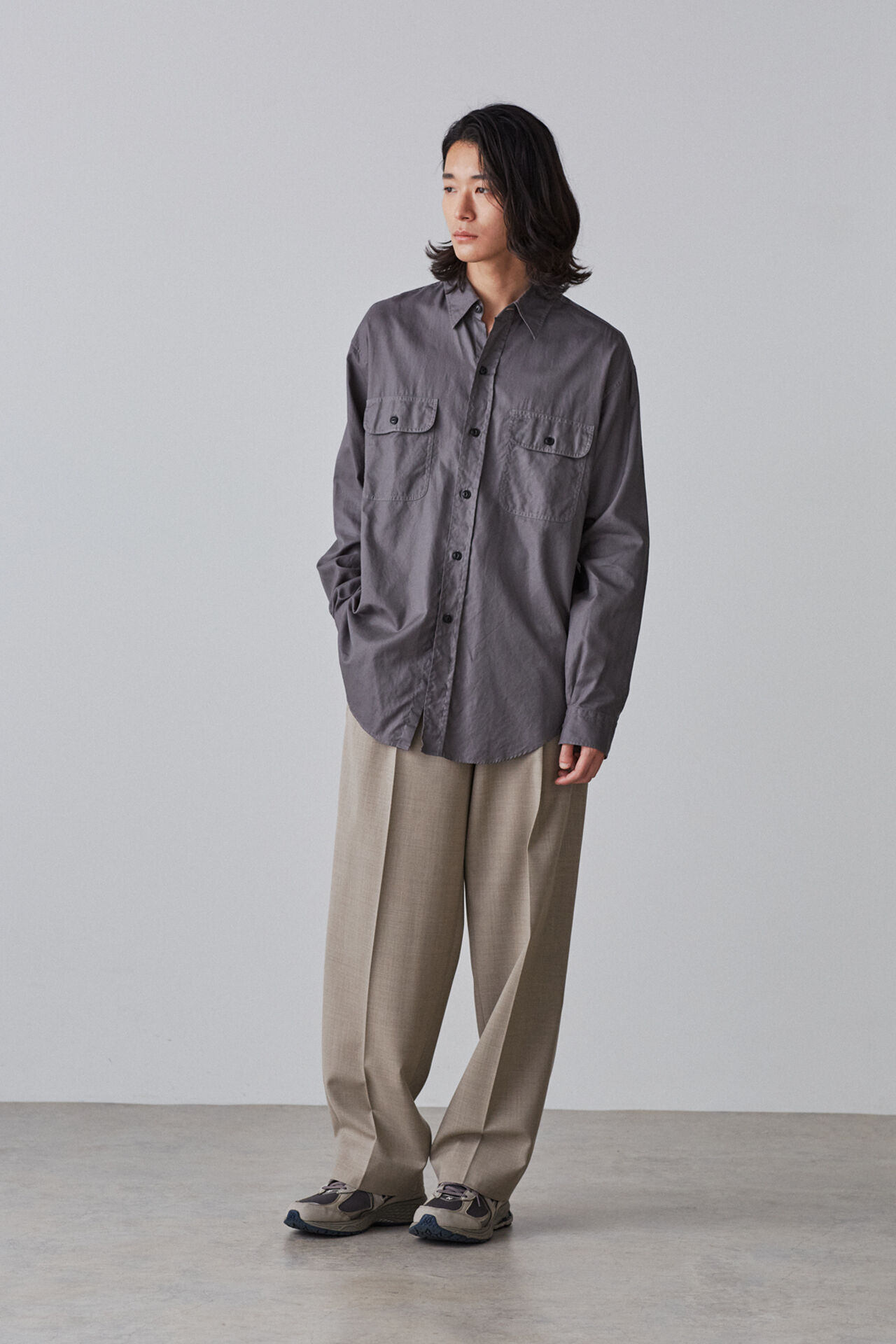 YLEVE 「ＣＯＴＴＯＮ　ＶＩＹＥＬＬＡ　ＷＯＲＫ　ＳＨ」|シャツ・ブラウス|