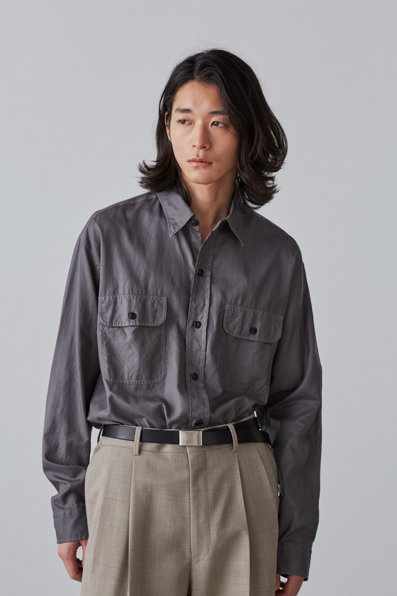 YLEVE 「ＣＯＴＴＯＮ　ＶＩＹＥＬＬＡ　ＷＯＲＫ　ＳＨ」|シャツ・ブラウス|