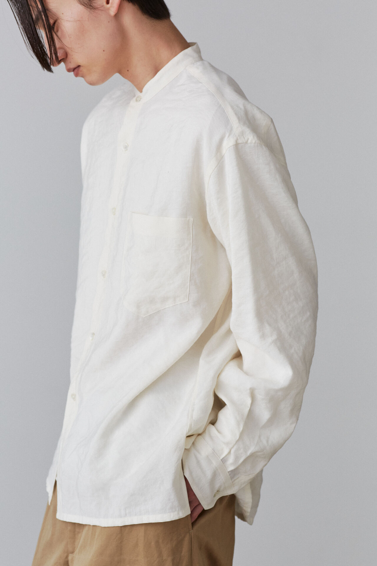 YLEVE 「ＲＡＹＯＮ　ＰＯＬＹＥＳＴＥＲ　ＢＲＯＡＤ　ＳＨ」|シャツ・ブラウス|