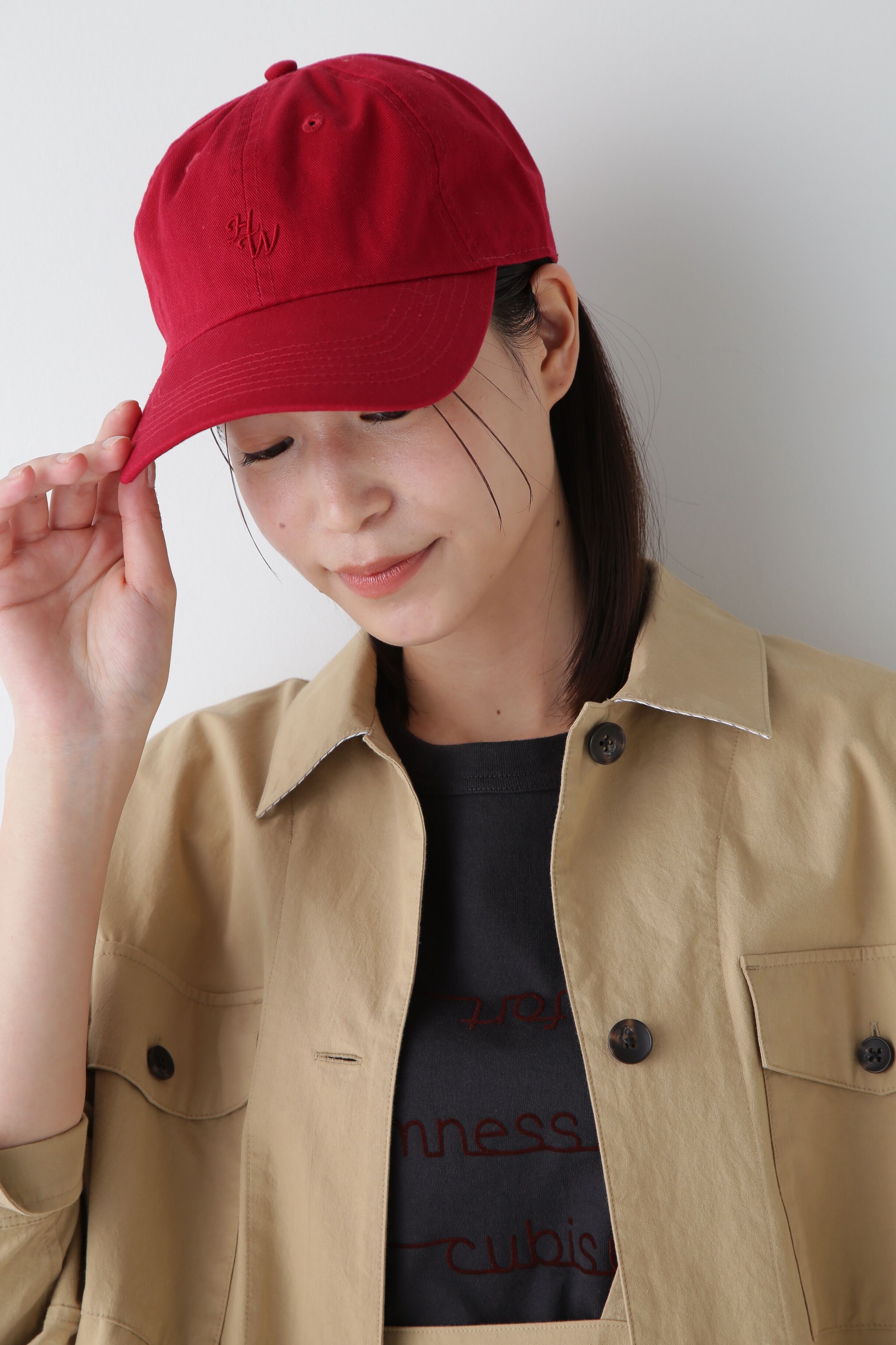  「HW ロゴキャップ」|その他|ボルドー