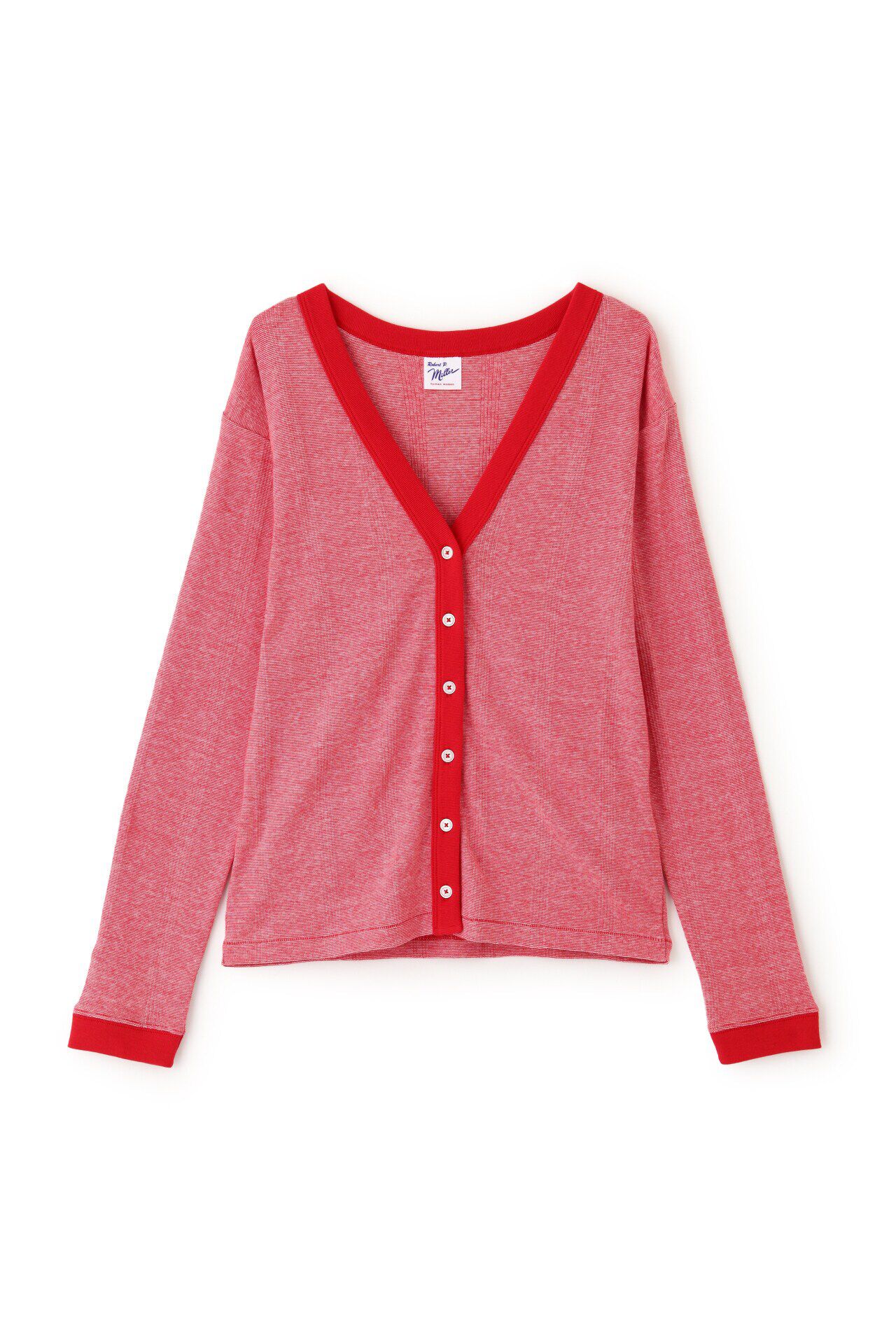  「◆パネルリブＶネックカーディガン」|Tシャツ・カットソー|