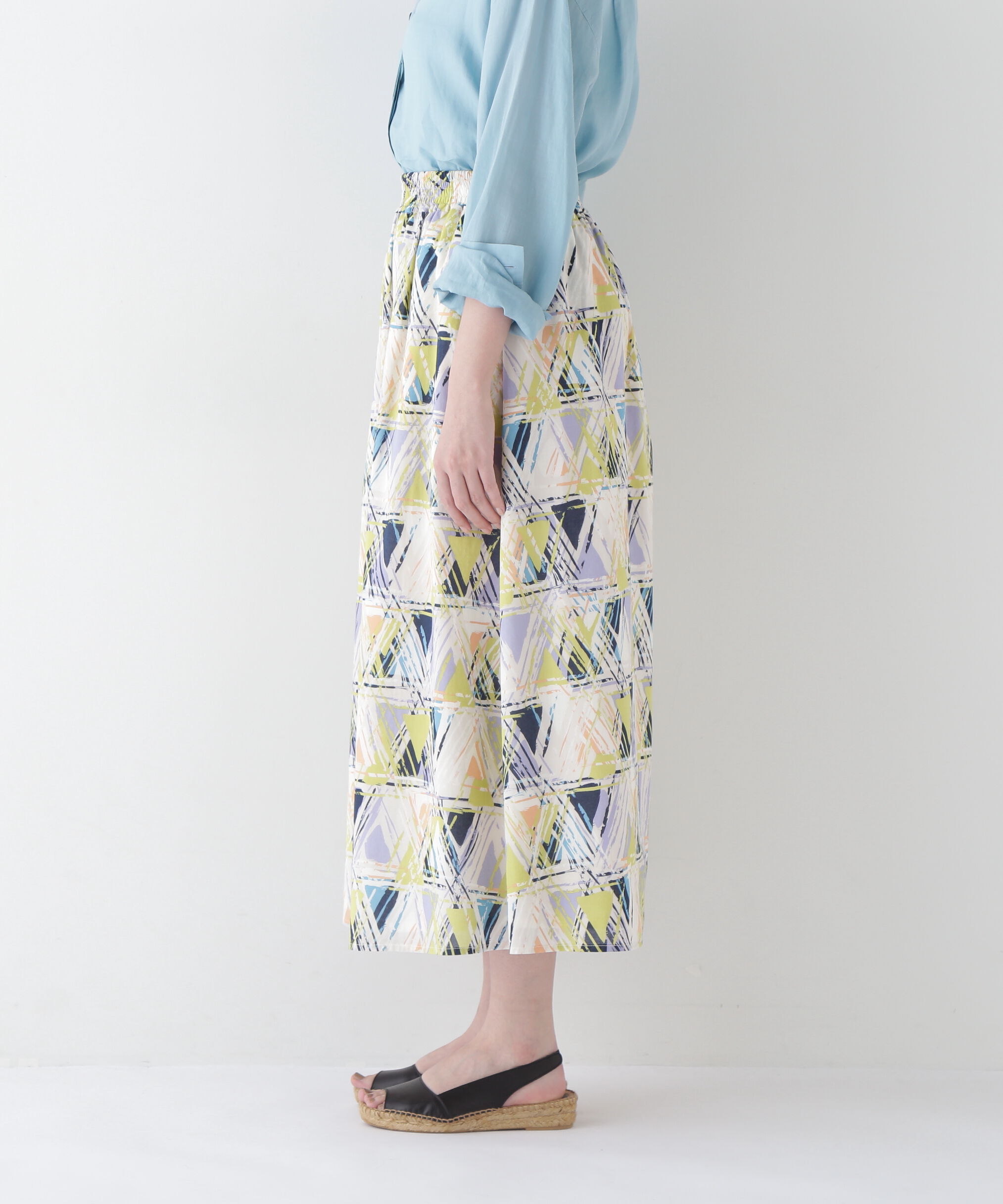  「◆プリントギャザーフレアースカート」|スカート|