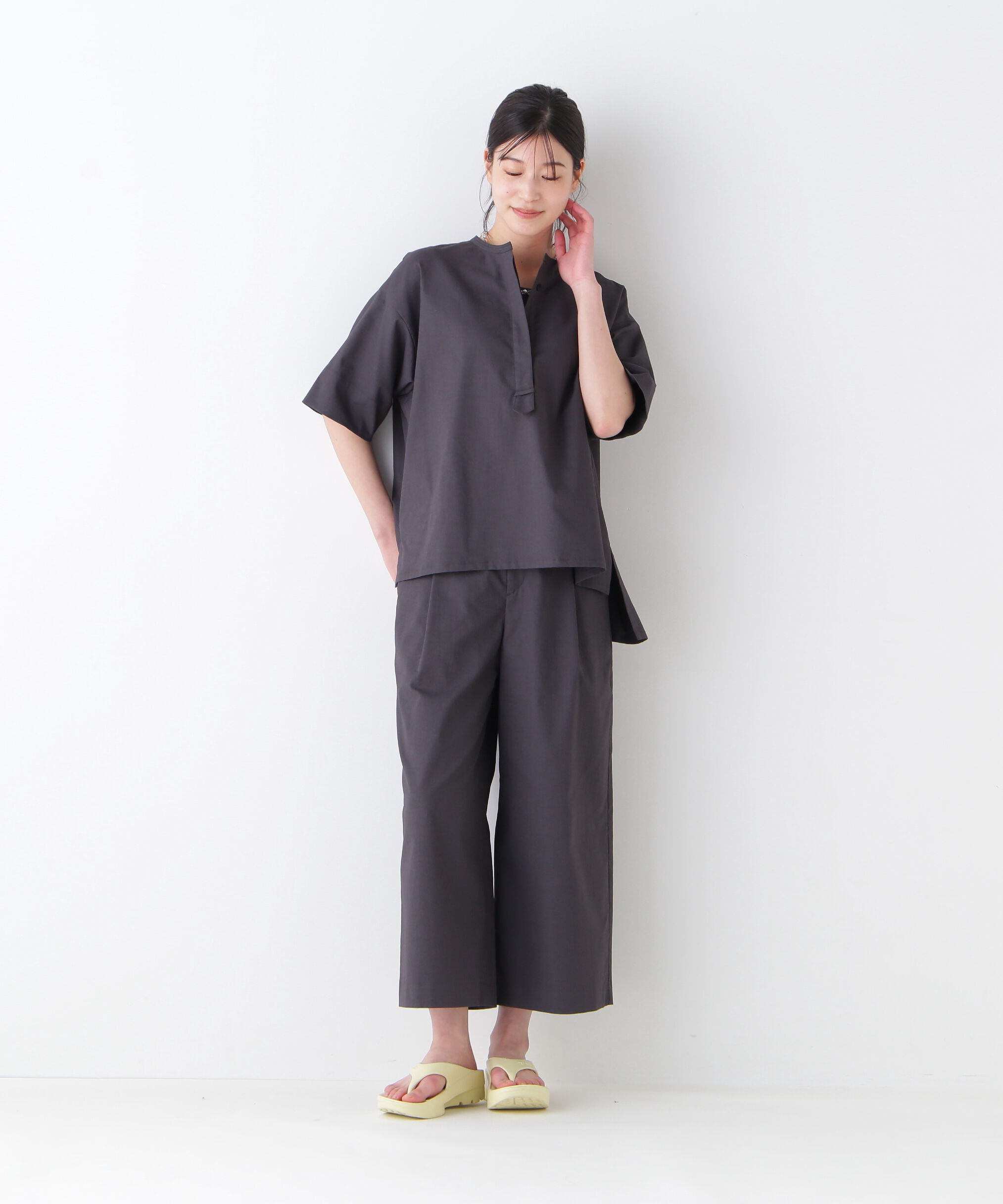  「◆クールマックス混オーバーブラウス」|シャツ・ブラウス|