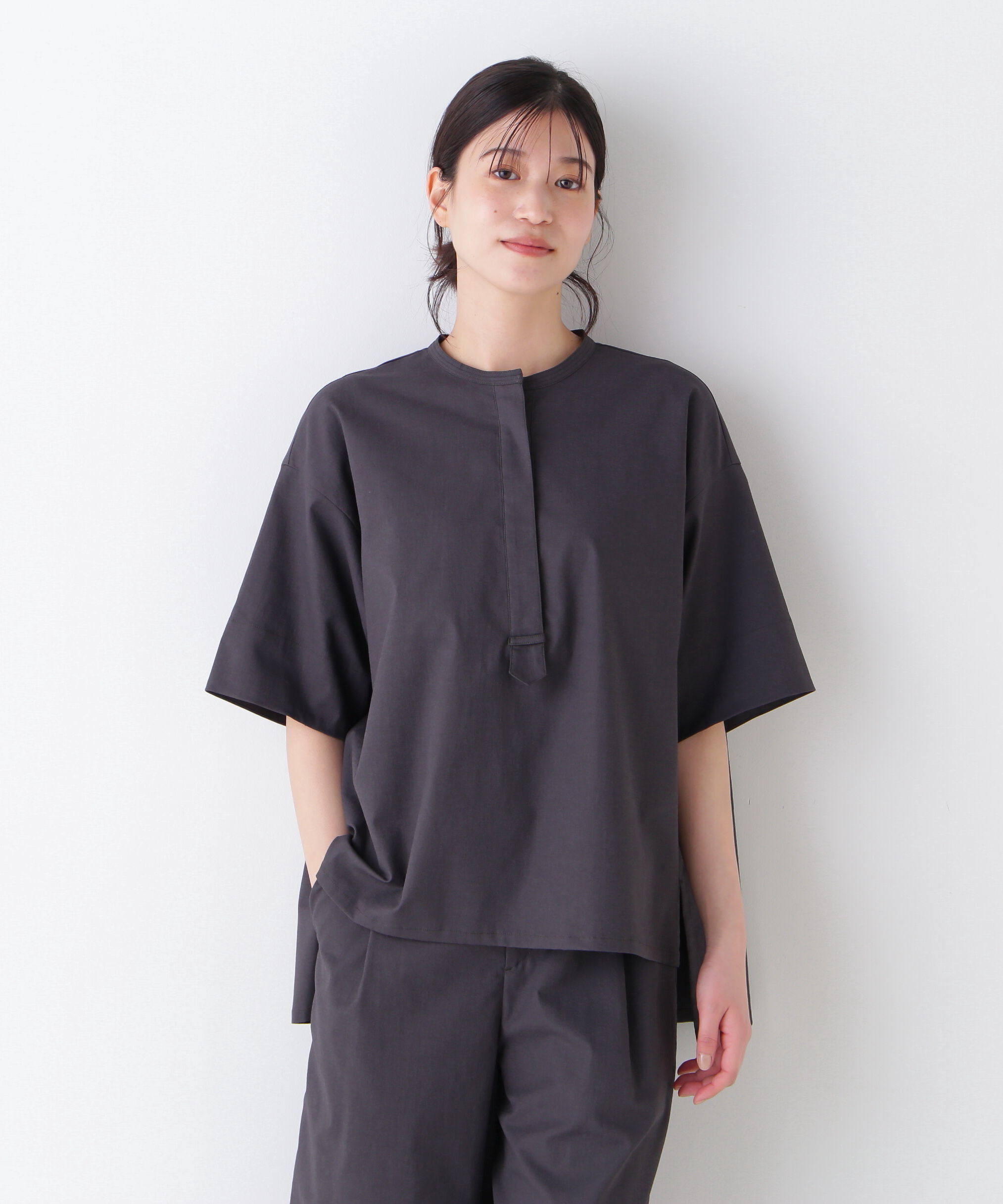  「◆クールマックス混オーバーブラウス」|シャツ・ブラウス|