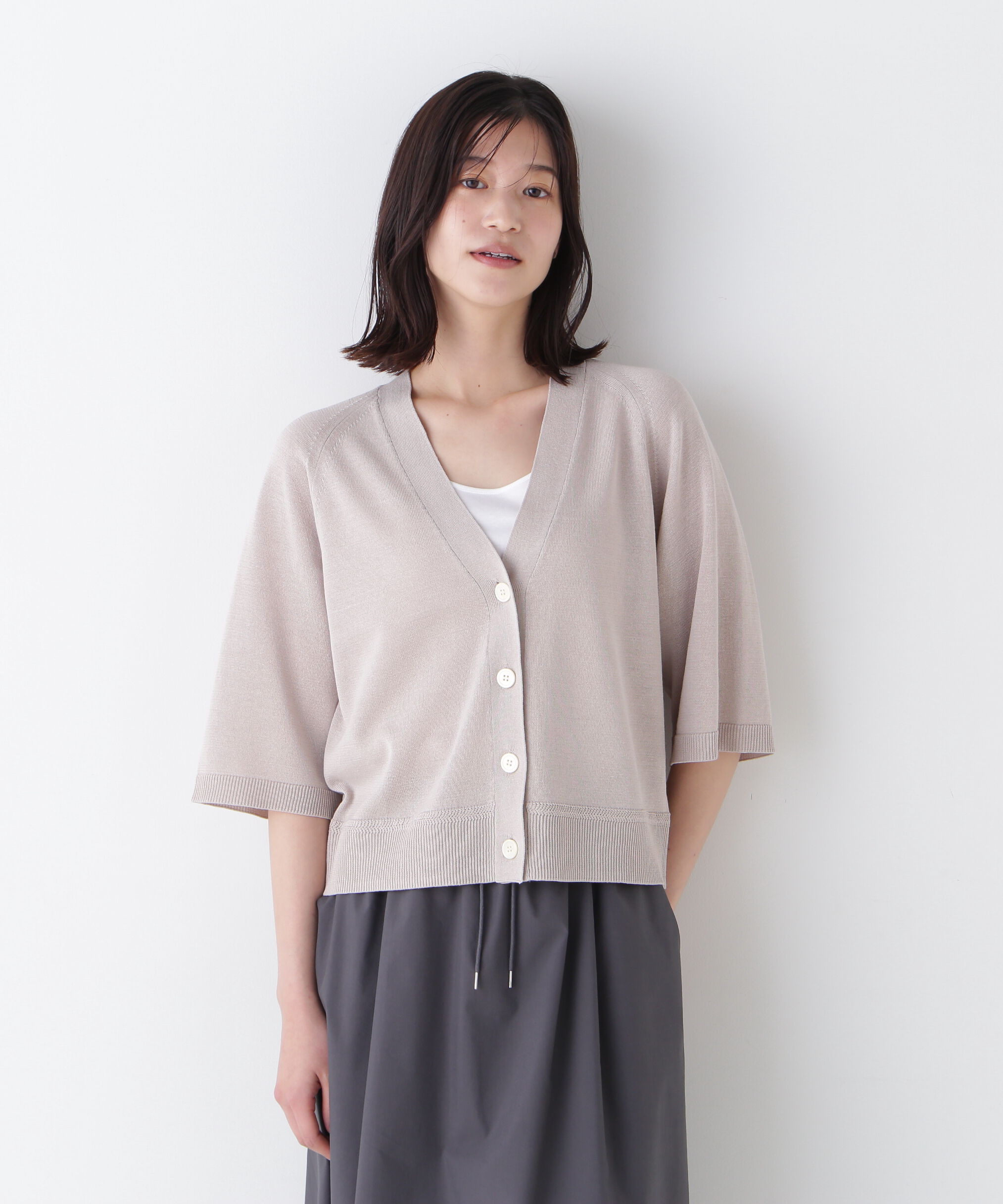  「◆ハイゲージギマラグランＶカーデ」|ニット・セーター|