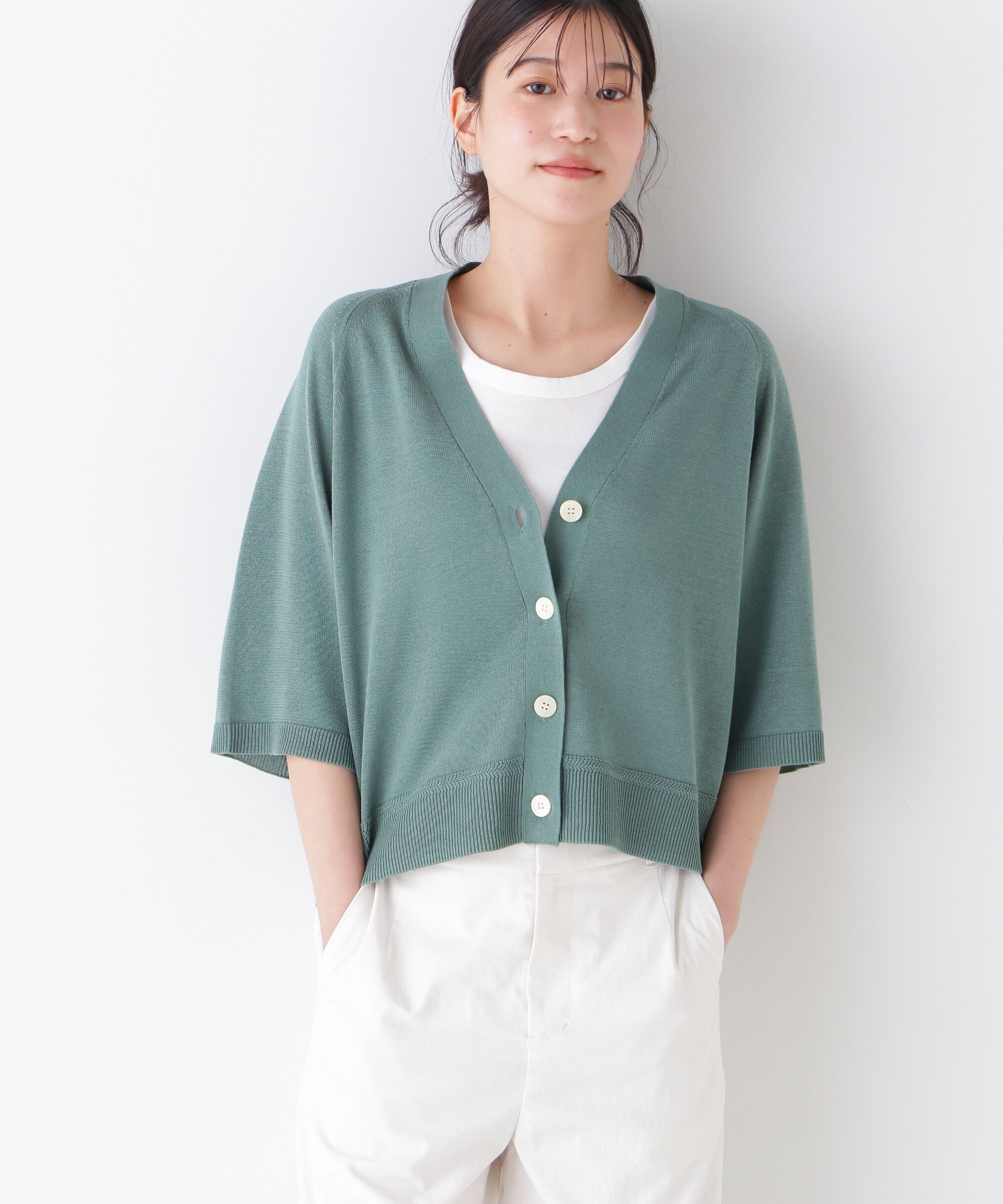  「◆ハイゲージギマラグランＶカーデ」|ニット・セーター|