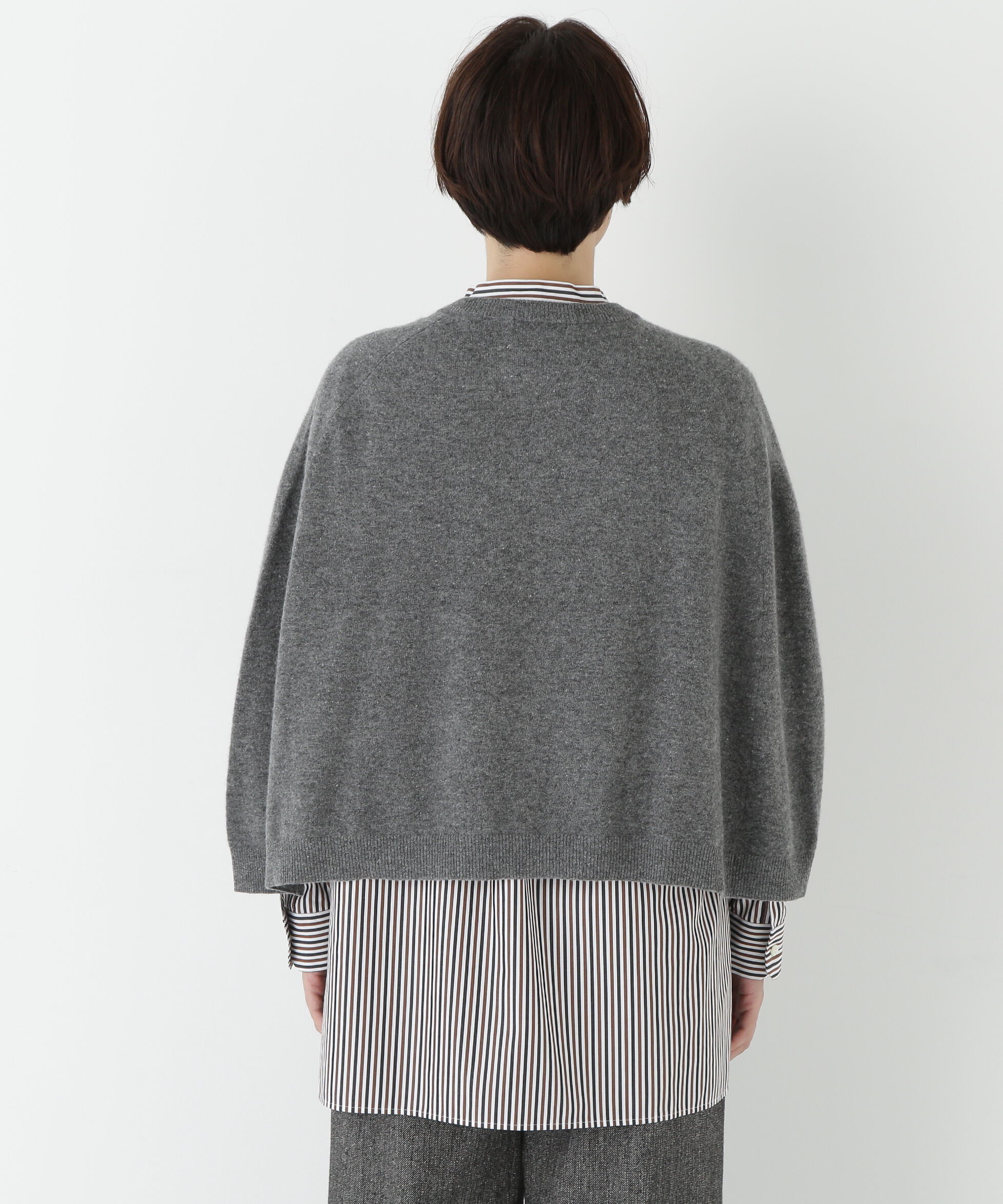  「◆ハイゲージウールケープニット」|ニット・セーター|