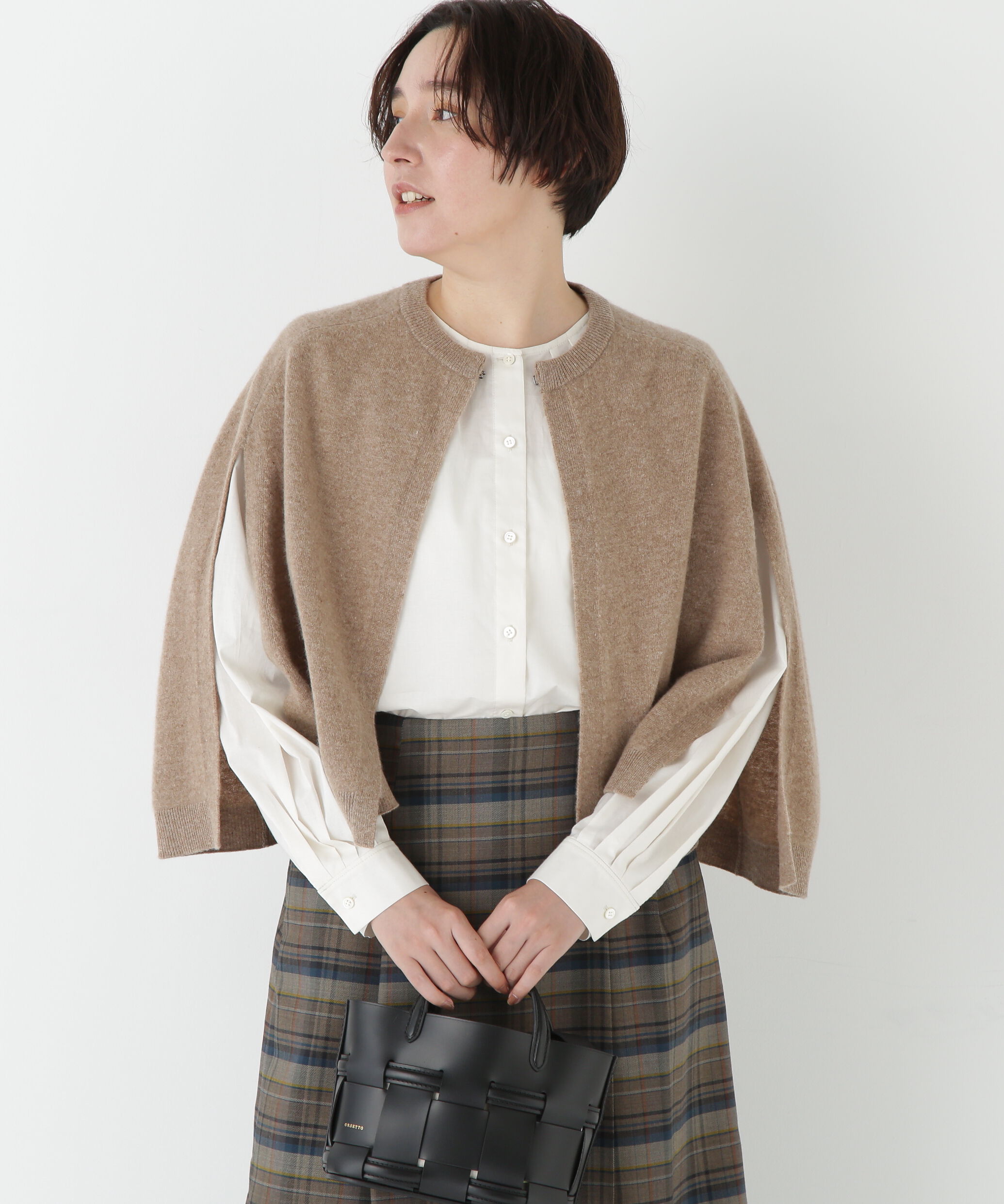  「◆ハイゲージウールケープニット」|ニット・セーター|