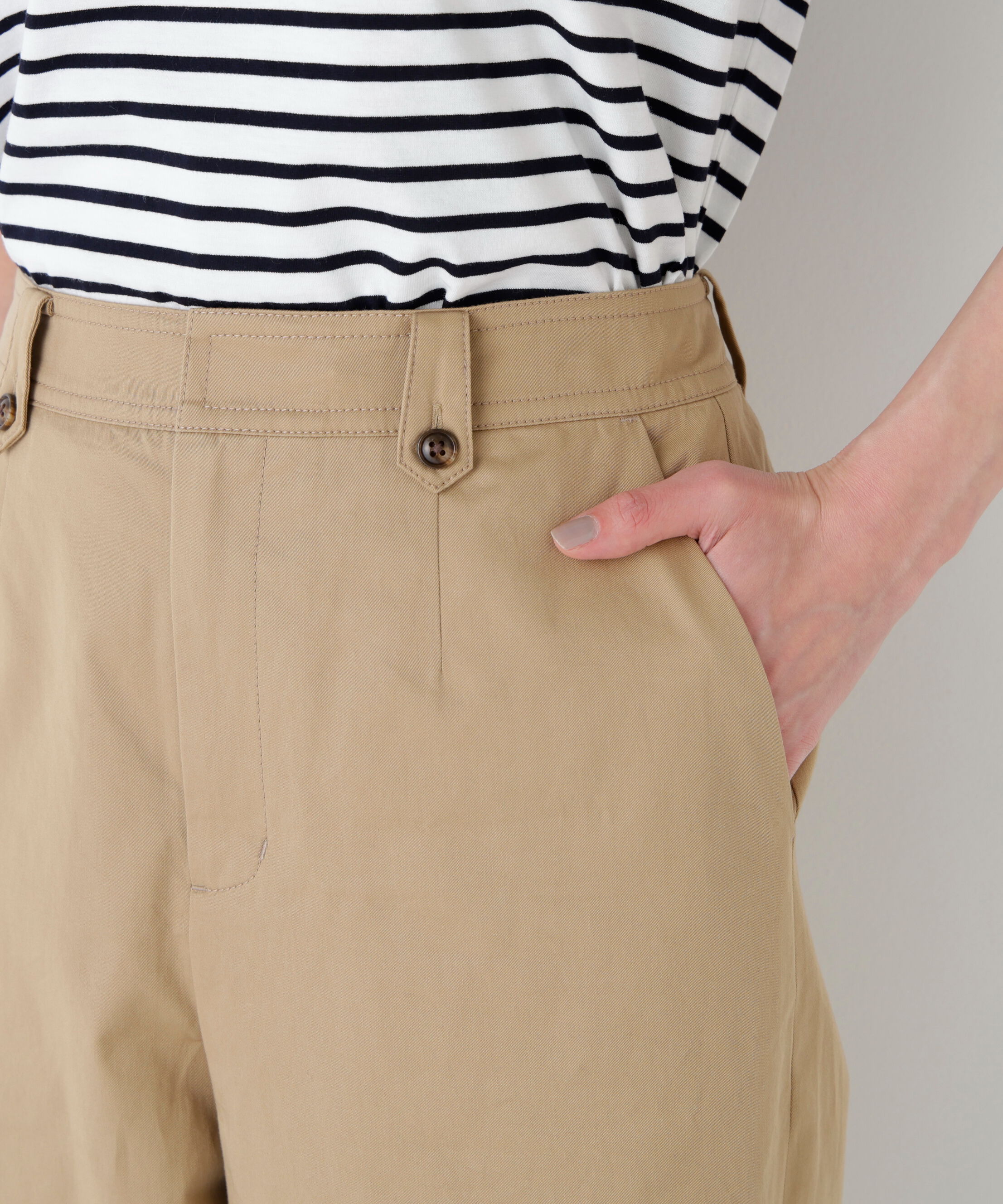  「《洗える / マルチサイズ》ライトチノセミワイドパンツ」|その他|