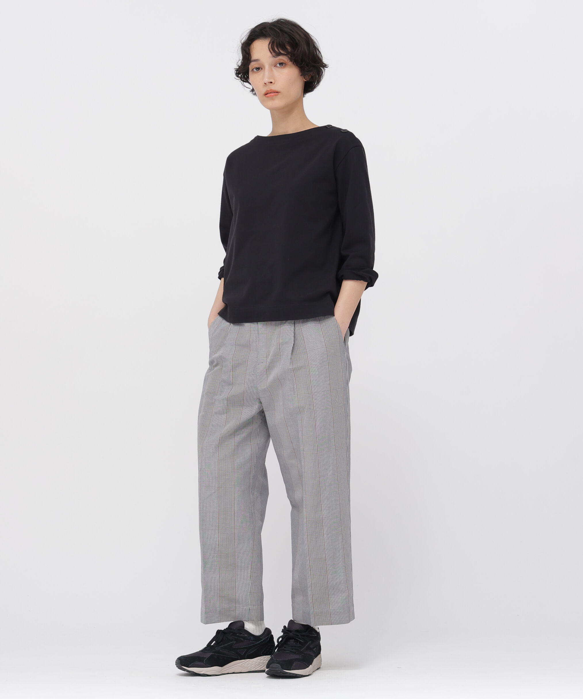  「PRINCE OF WALES CHECK COTTON LINEN TROUSERS」|その他|