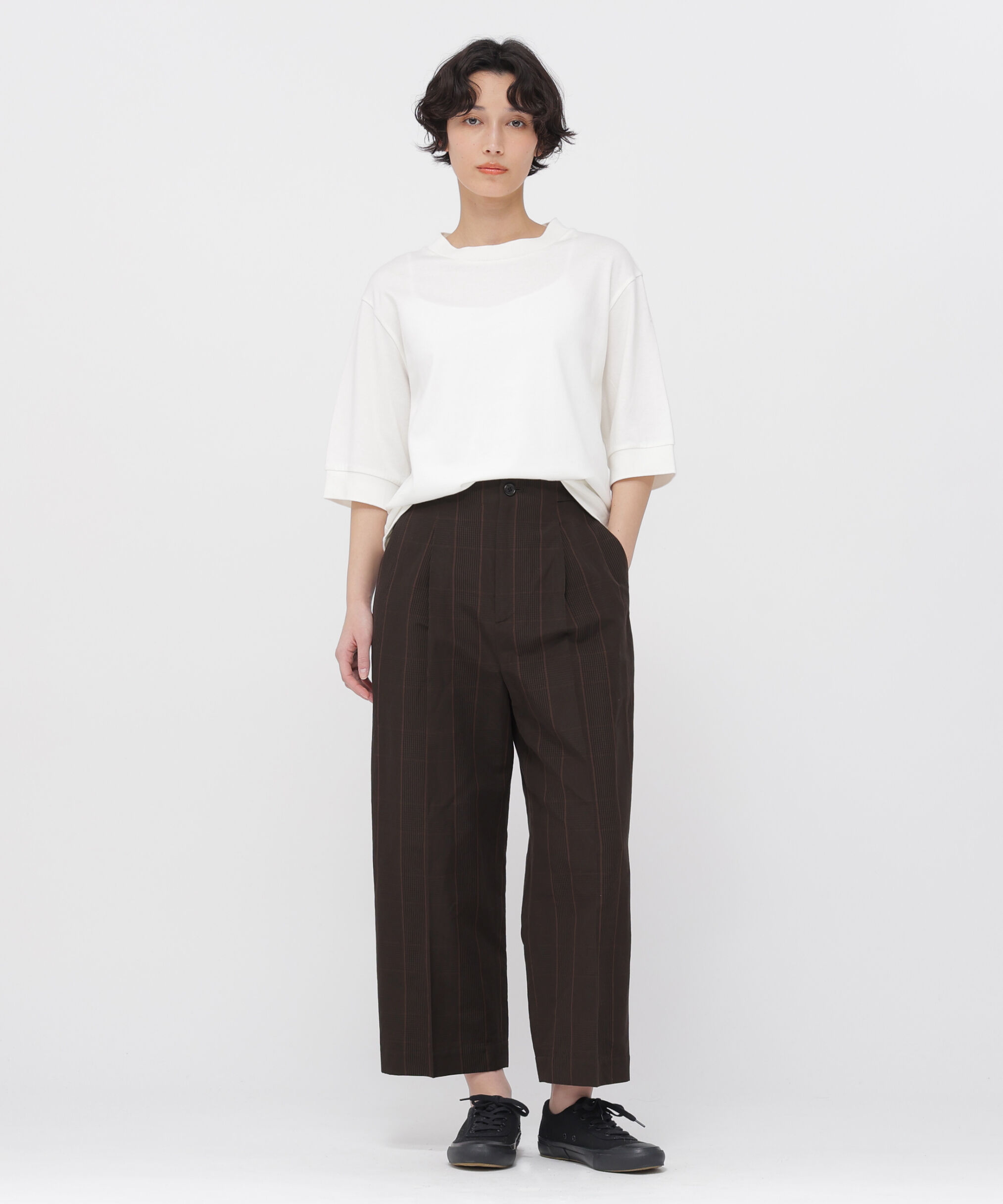  「PRINCE OF WALES CHECK COTTON LINEN TROUSERS」|その他|