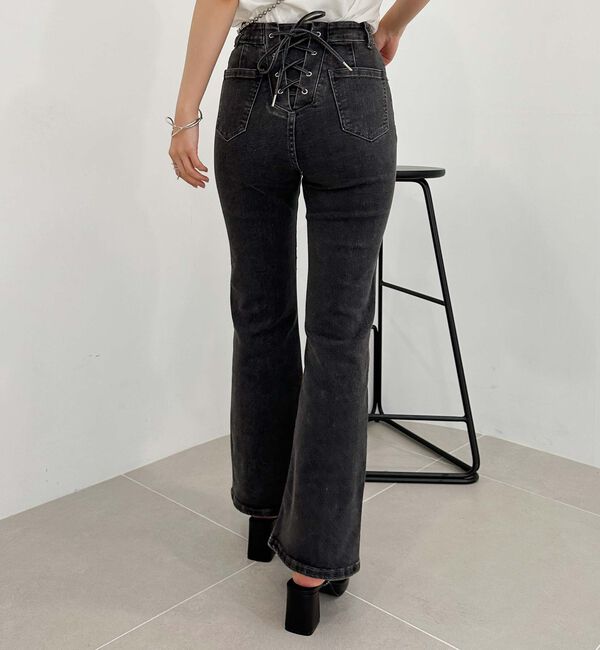 archives「タイトフレアレースアップデニム」|チノ|