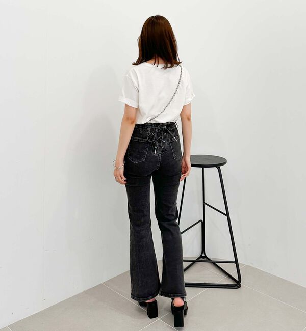 archives「タイトフレアレースアップデニム」|チノ|