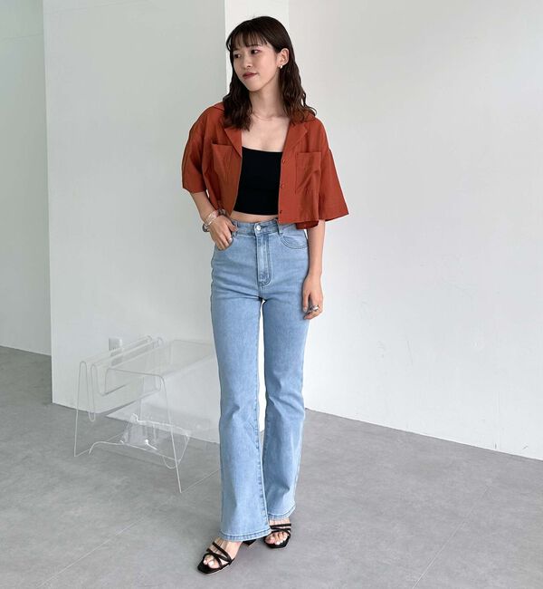 archives「タイトフレアレースアップデニム」|チノ|