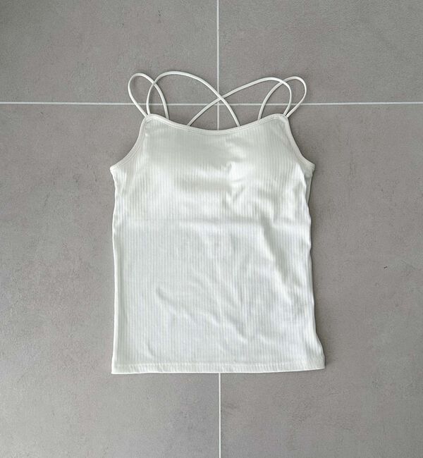 archives「ランダムテレコバッククロスキャミ／」|キャミソール|IVORY