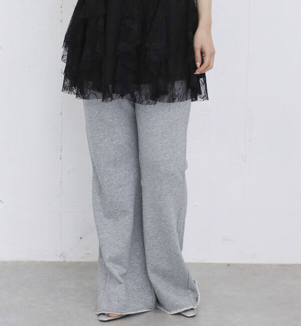 archives「ビジューセミフレアスウェットパンツ」|チノ|