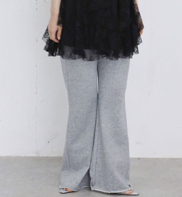 archives「ビジューセミフレアスウェットパンツ」|チノ|