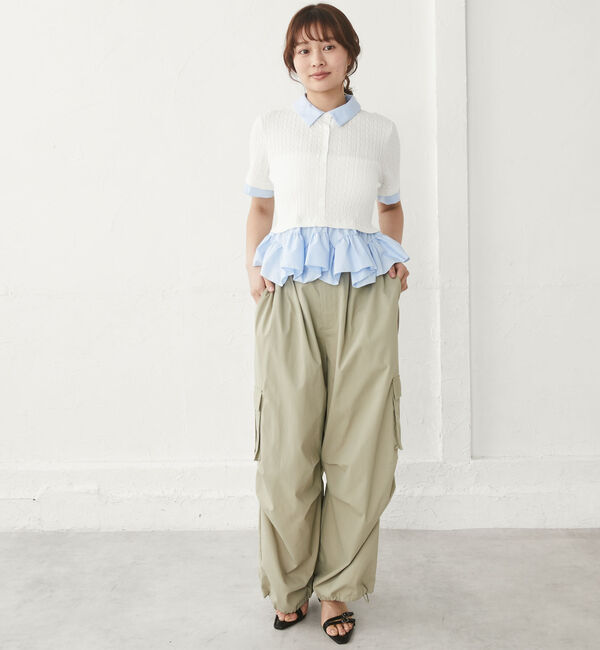 archives「ラウンドフリルドッキングケーブルニットＰＯ」|ニット・セーター|