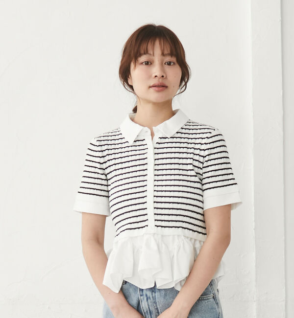 archives「ラウンドフリルドッキングケーブルニットＰＯ」|ニット・セーター|