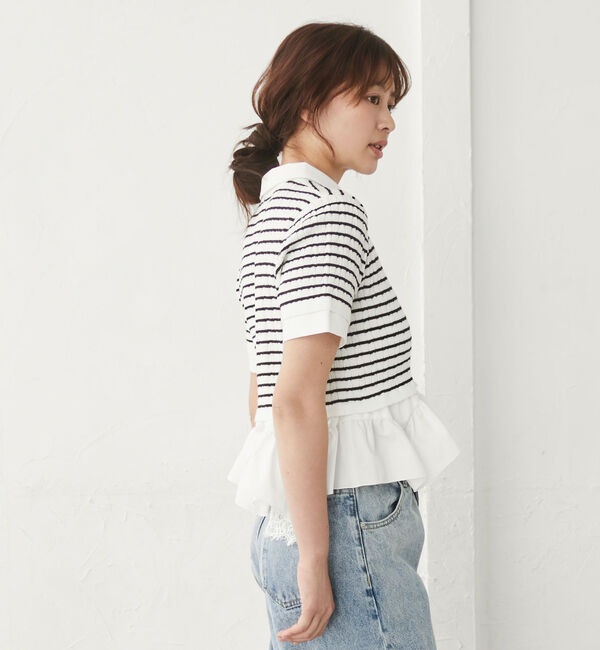 archives「ラウンドフリルドッキングケーブルニットＰＯ」|ニット・セーター|