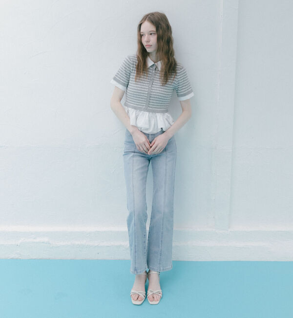 archives「ラウンドフリルドッキングケーブルニットＰＯ」|ニット・セーター|