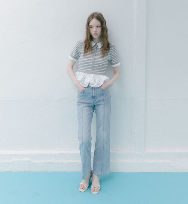 archives「ラウンドフリルドッキングケーブルニットＰＯ」|ニット・セーター|