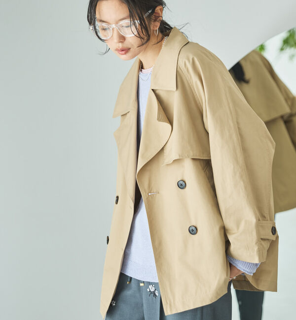 Doux archives「ミドルトレンチコート」|トレンチコート|BEIGE