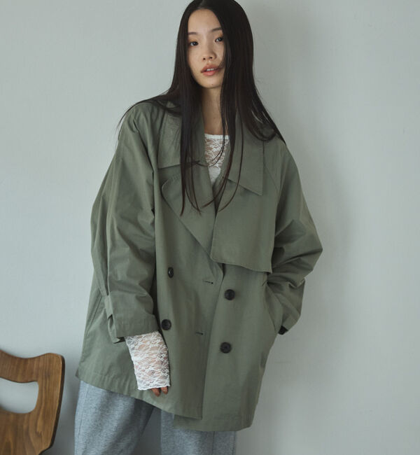 Doux archives「ミドルトレンチコート」|トレンチコート|KHAKI
