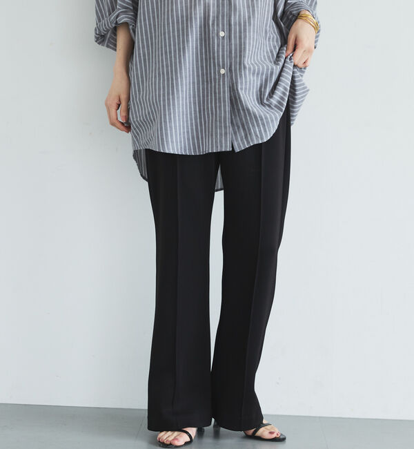 Doux archives「多機能センターシームソフトリブパンツ」|チノ|BLACK