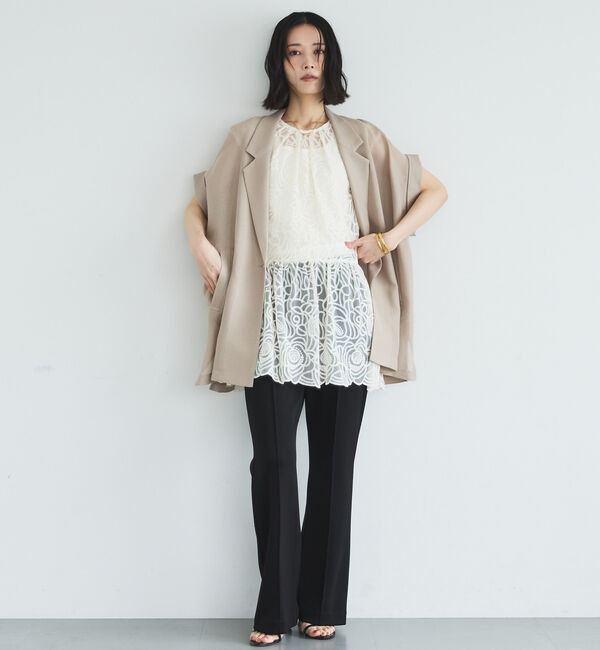 Doux archives「多機能センターシームソフトリブパンツ」|チノ|