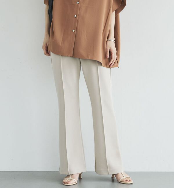 Doux archives「多機能センターシームソフトリブパンツ」|チノ|GREIGE