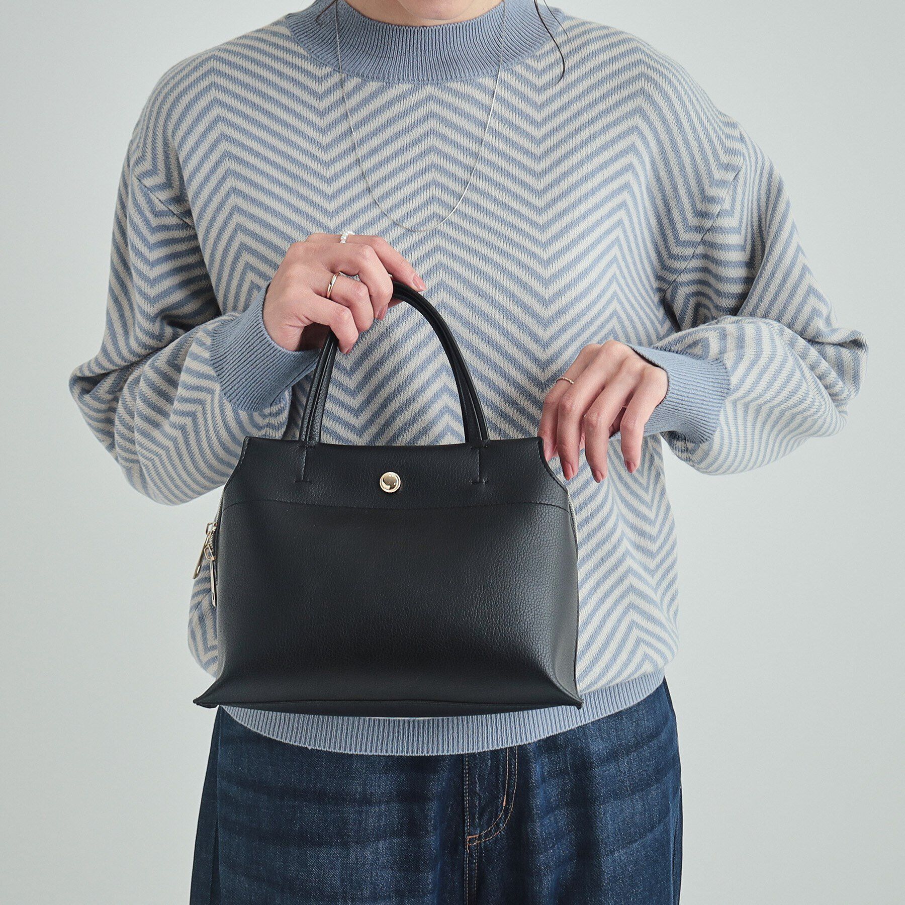 SHOO･LA･RUE「【セレモニー/2WAY】三層ミニトートバッグ」|トートバッグ|