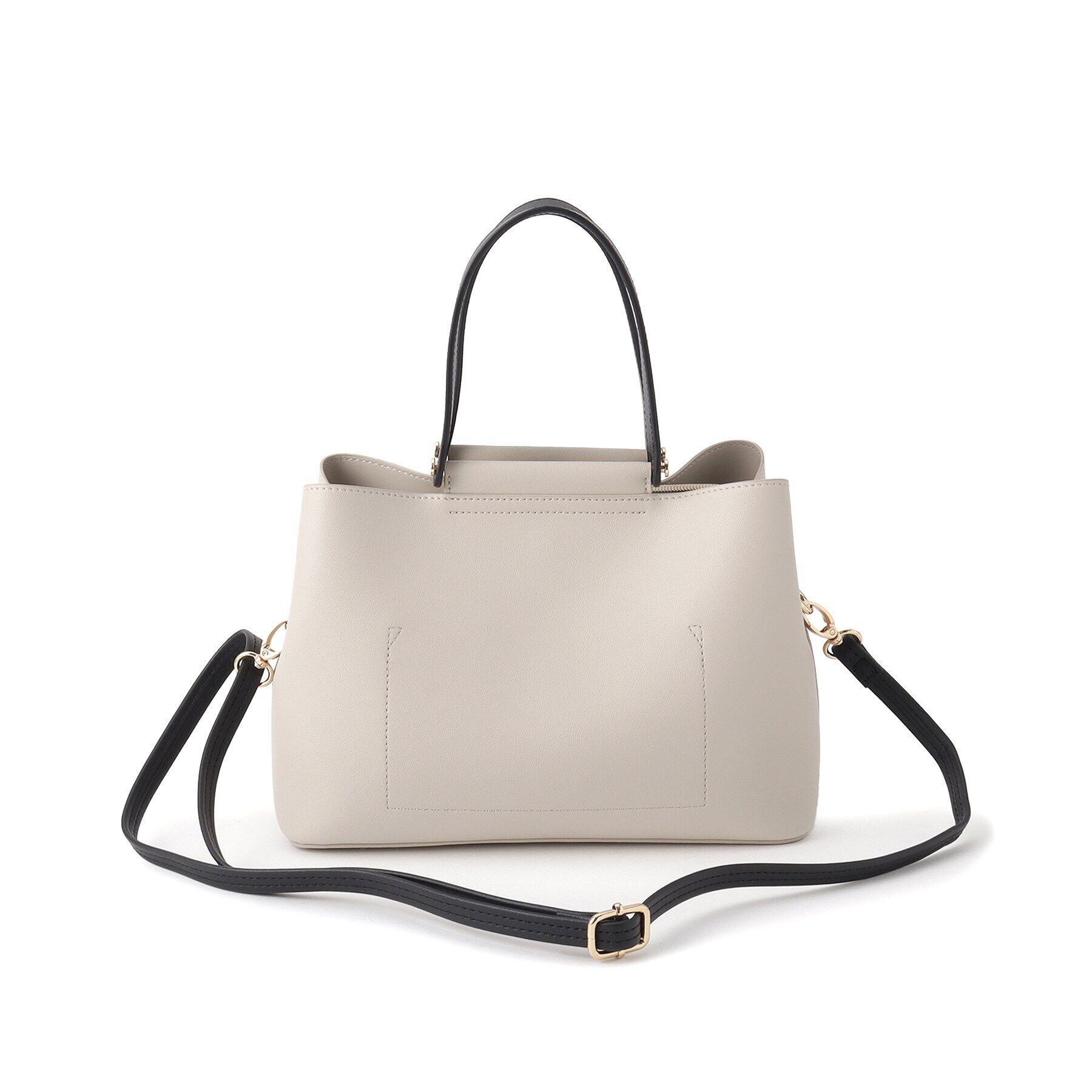 SHOO･LA･RUE「【通勤/セレモニー/2WAY】フロントバー金具3層トート」|トートバッグ|