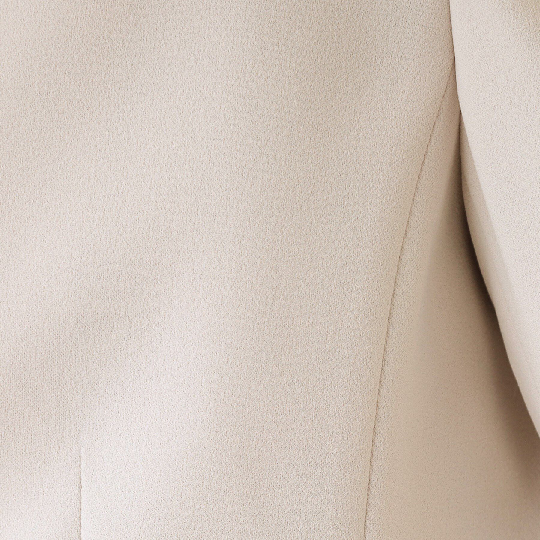 SHOO･LA･RUE「【洗える/S-3L/セットアップ可】セレモニーや通勤に カットジョーゼット Vネックジャケット」|ノーカラージャケット|