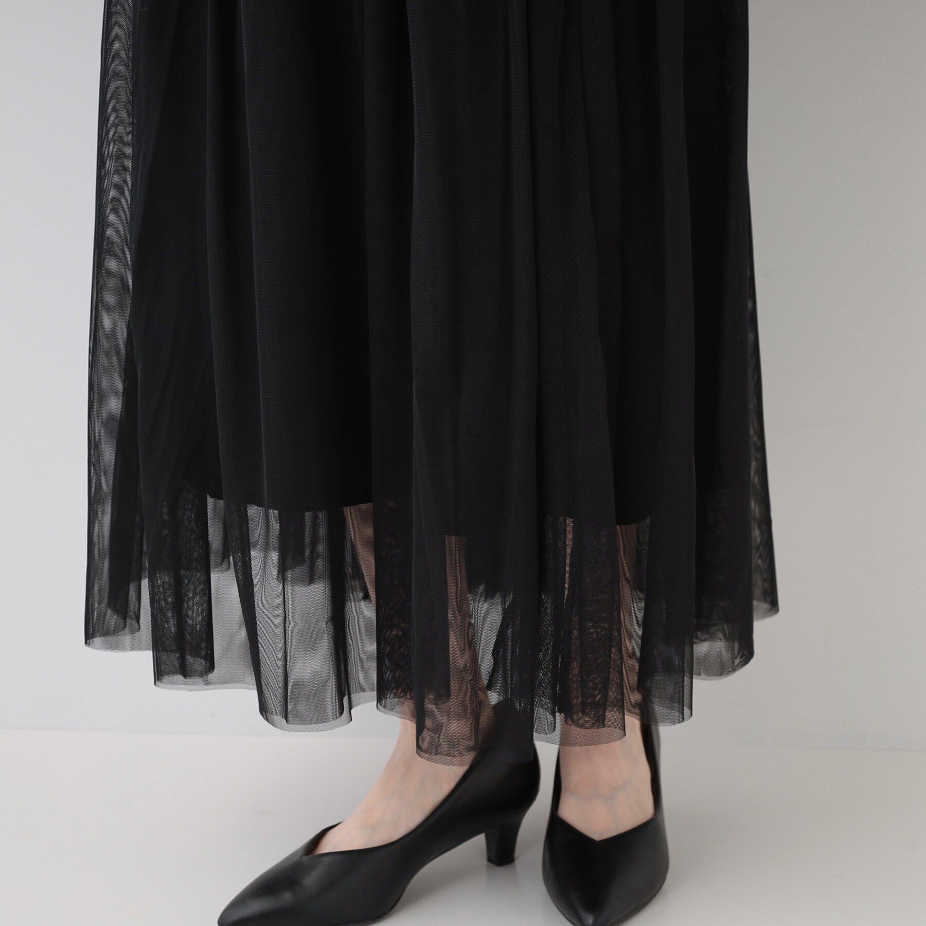 SHOO･LA･RUE「【セレモニーからデイリーまで】女性らしさあふれる チュールスカート」|スカート|