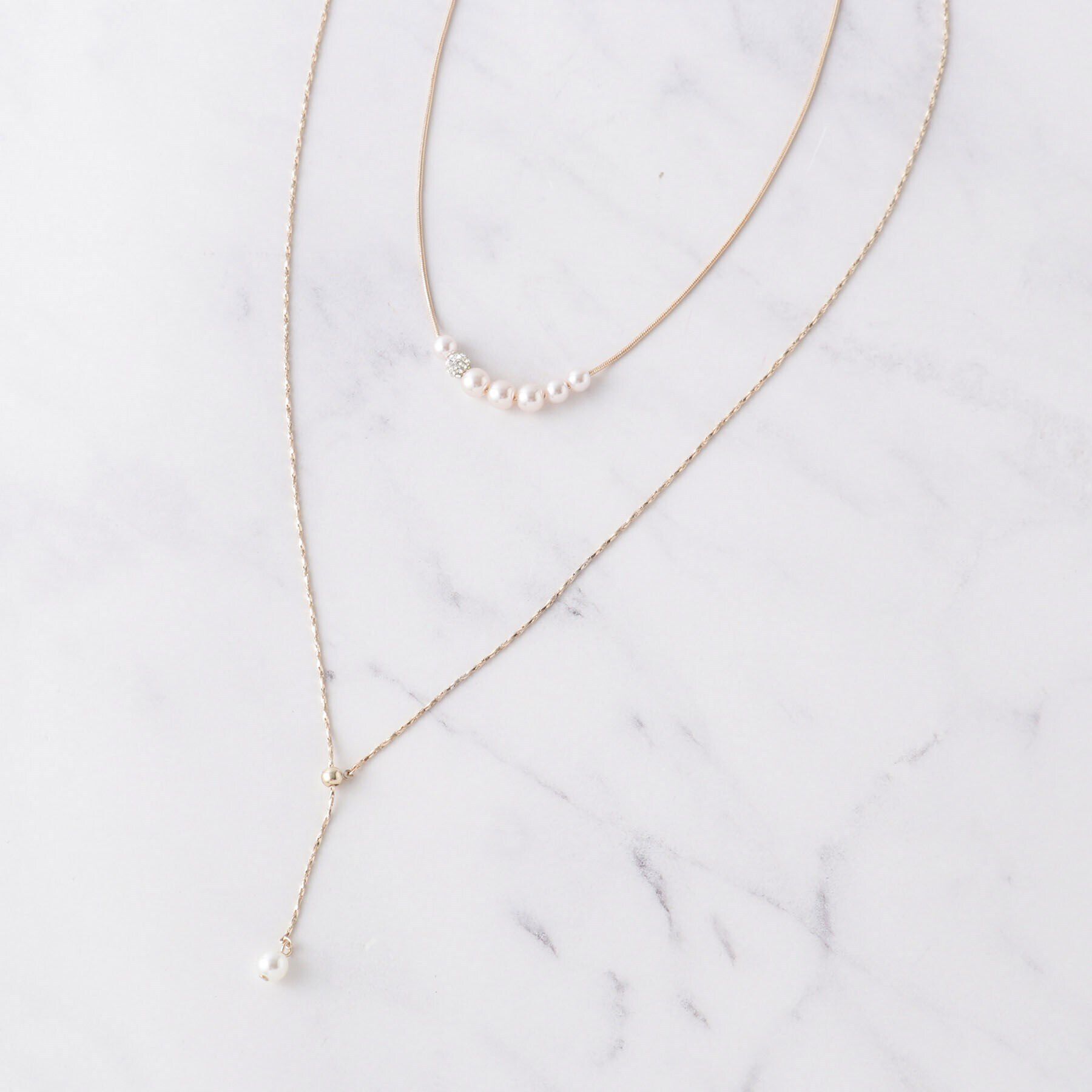 SHOO･LA･RUE「【セレモニー】3WAYネックレス」|ネックレス|ゴールド(007)