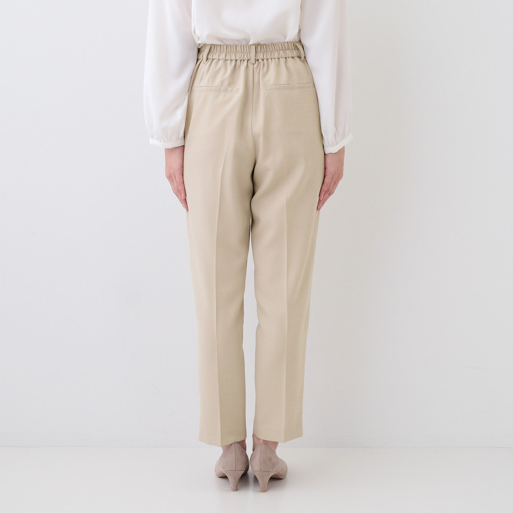 SHOO･LA･RUE「【洗える/S-LL/セットアップ可/通勤/セレモニー】洗濯後しわになりにくい テーパードパンツ」|その他|