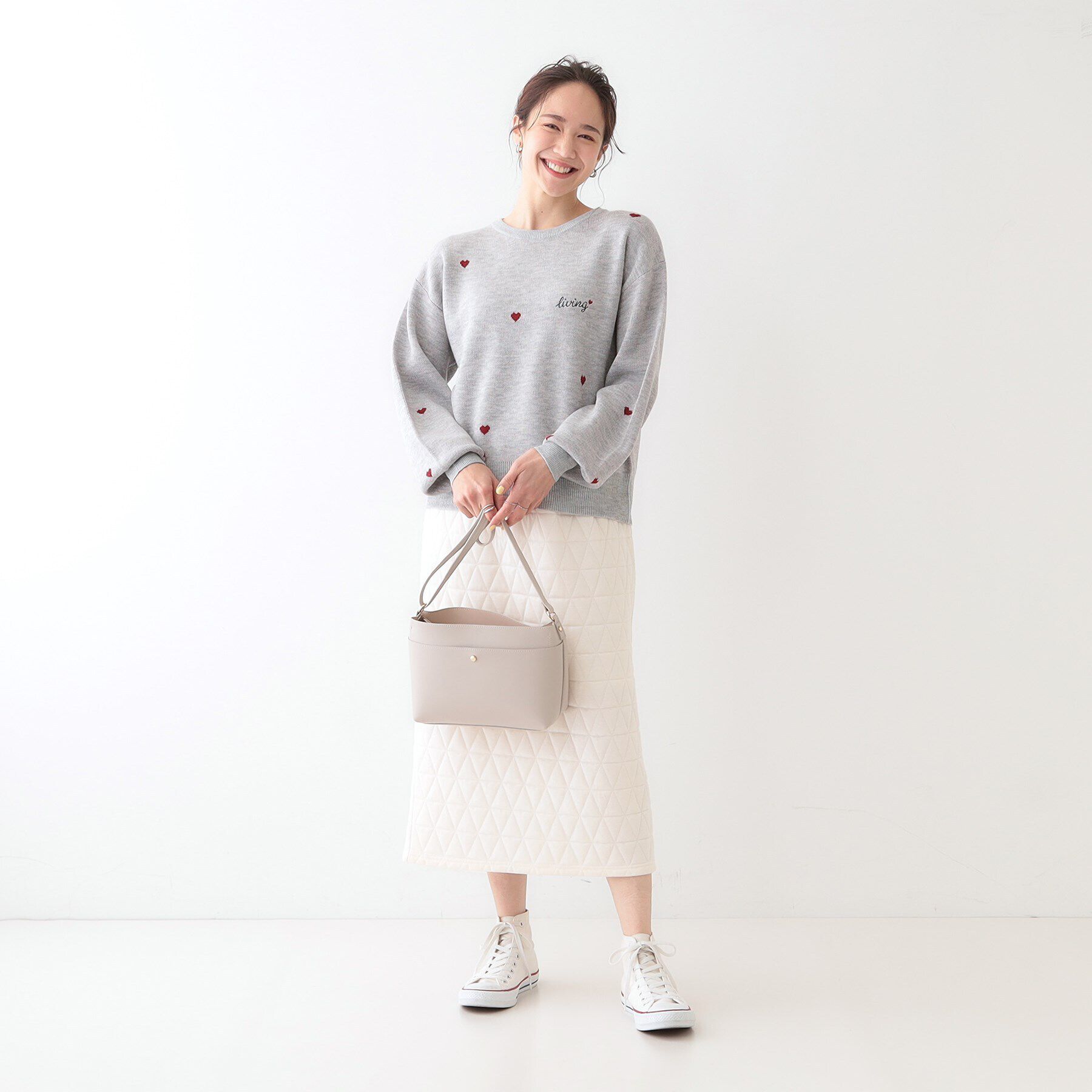 SHOO･LA･RUE「【S-LL】刺繍＆ジャカード 柄アソートニット」|ニット・セーター|