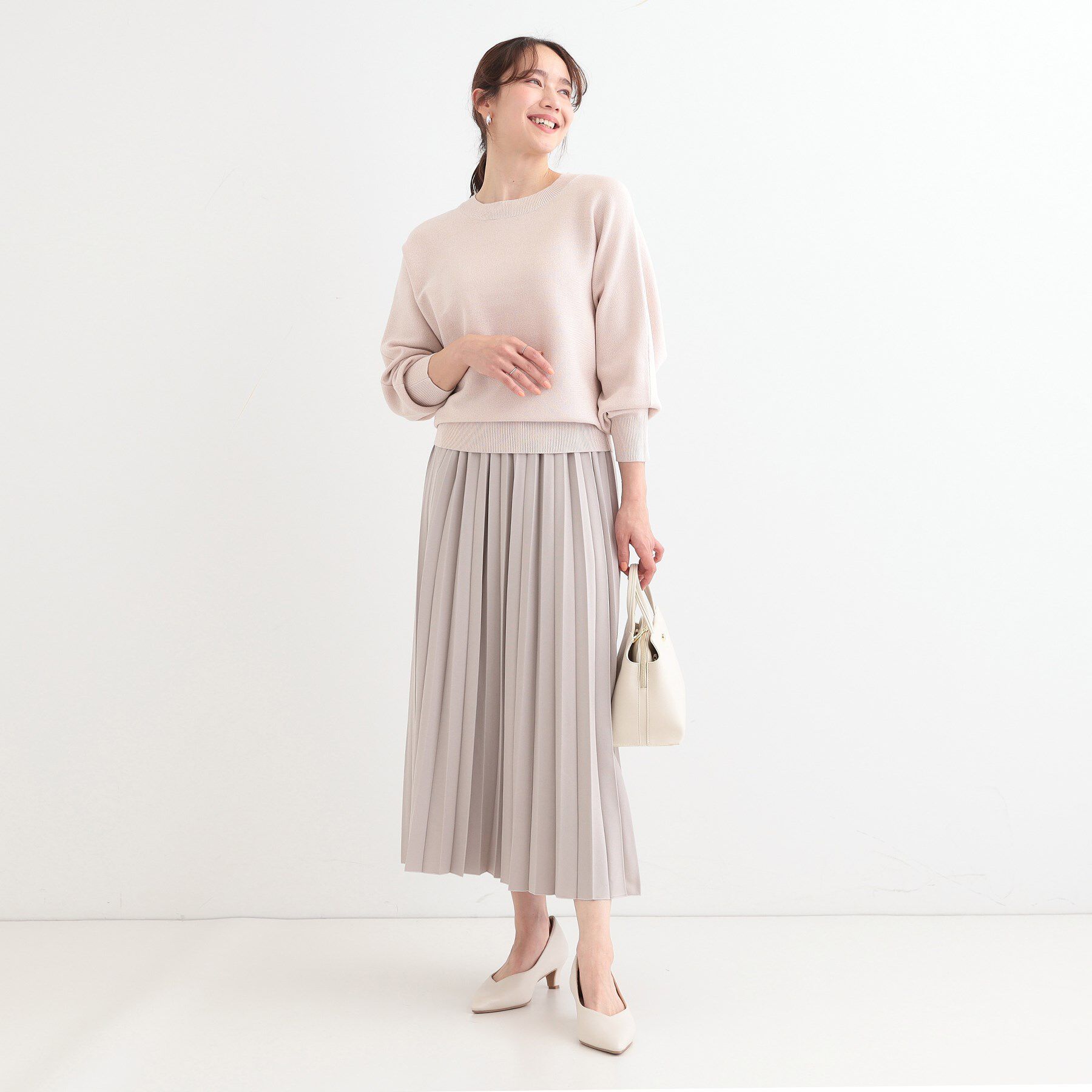 SHOO･LA･RUE「【S-LL】さりげないキラッと感。ラメドルマンニット」|ニット・セーター|