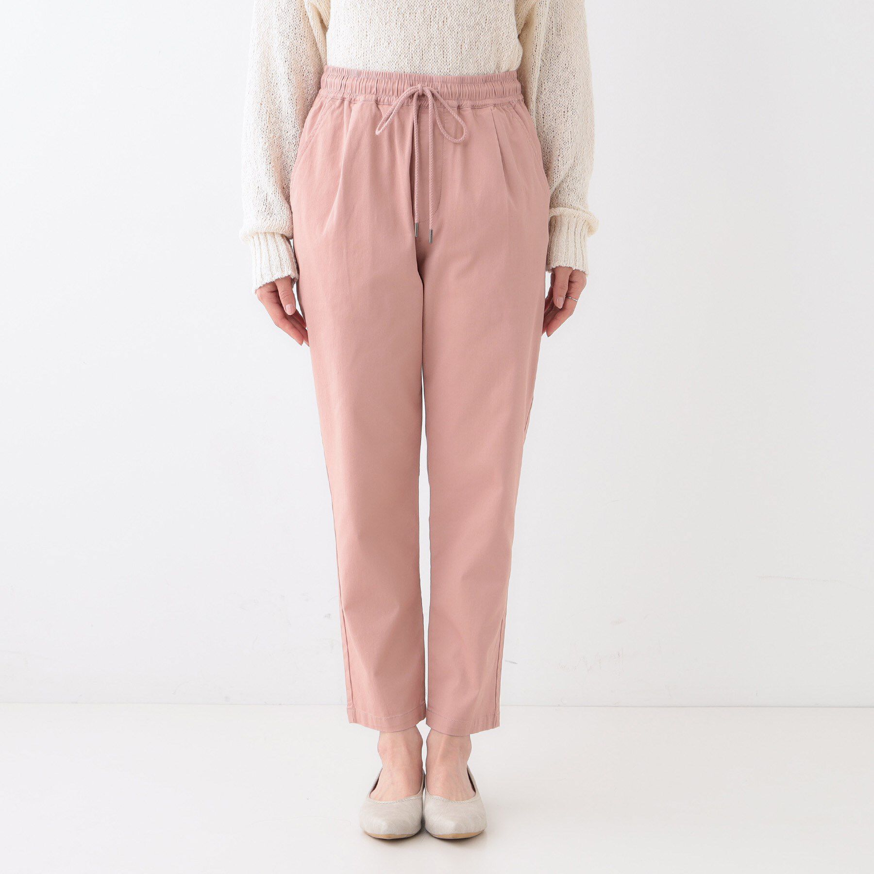 SHOO･LA･RUE「【洗える/美脚シルエット】綿ストレッチイージーテーパードパンツ」|その他|