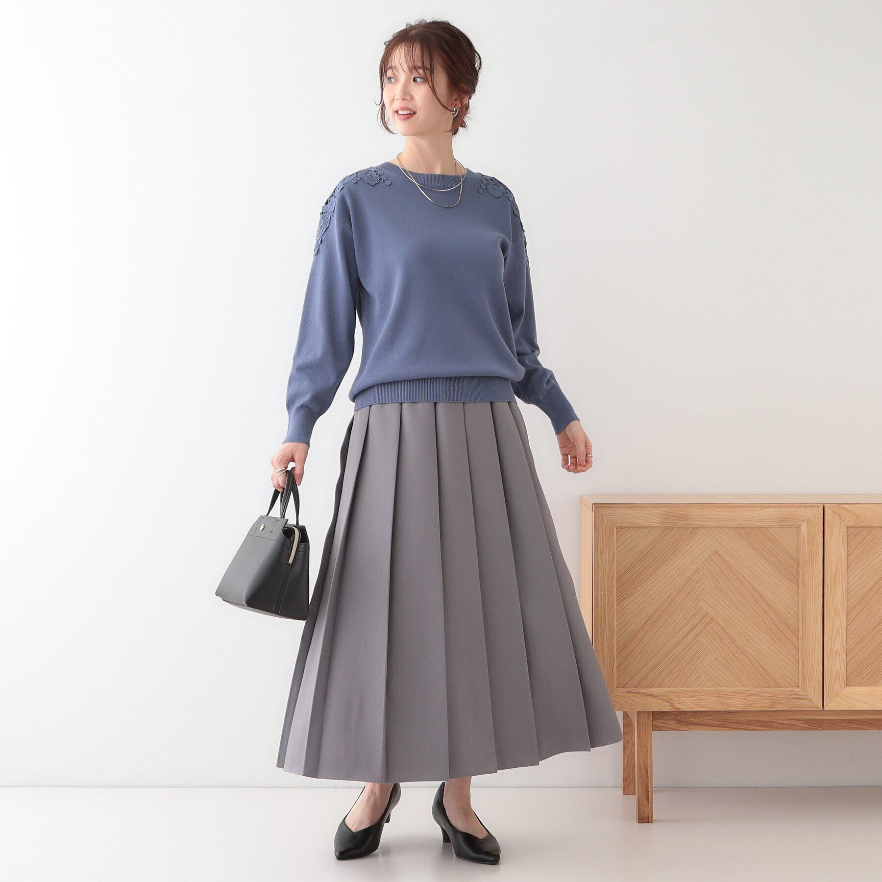 SHOO･LA･RUE「肩レースが差をつける デザインニット」|ニット・セーター|