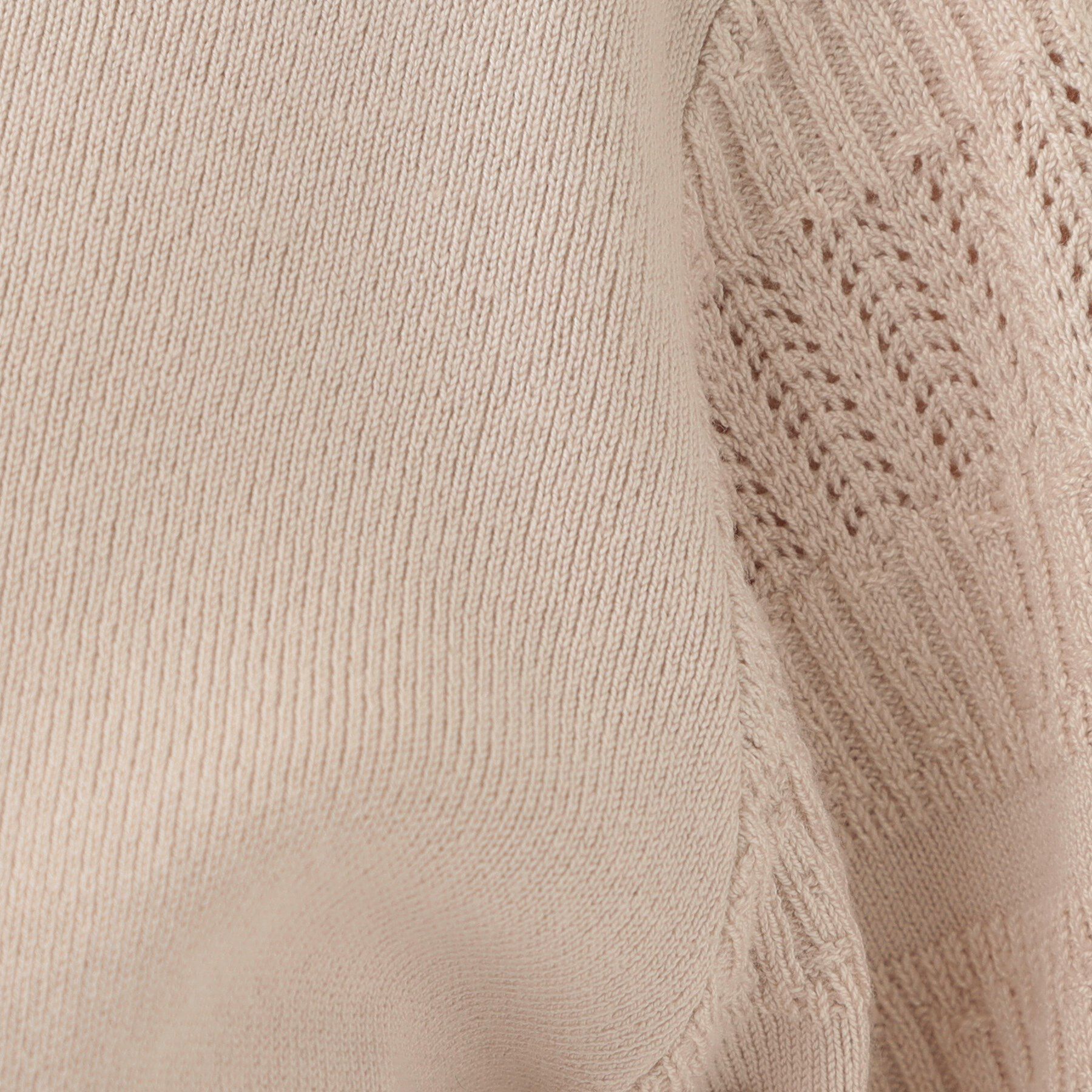 SHOO･LA･RUE「【S-LL】大人の上品コーデに お袖編み地切替 デザインニット」|ニット・セーター|