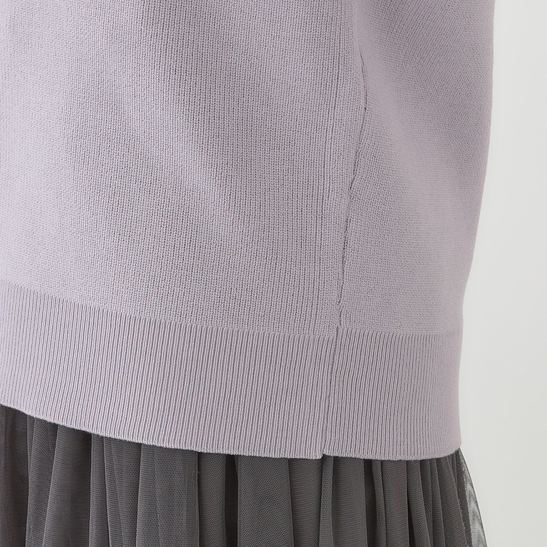 SHOO･LA･RUE「【洗える/S-LL】ドライタッチが心地よい 畦編みVネックカーディガン」|カーディガン|