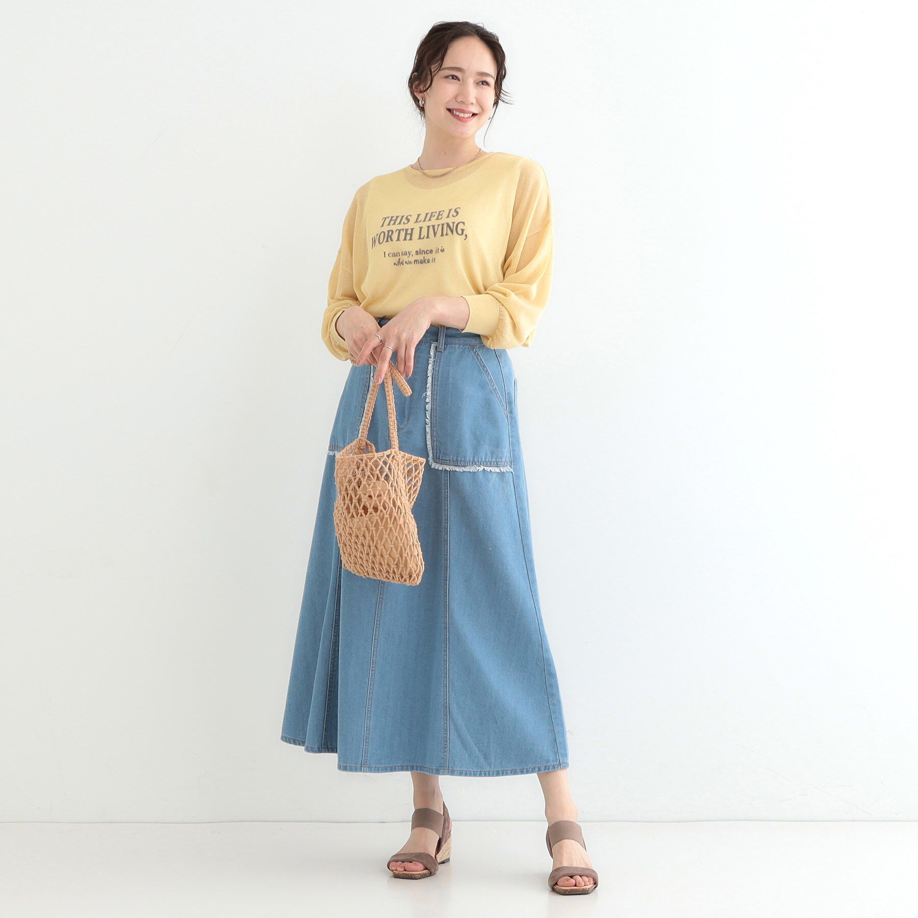 SHOO･LA･RUE「【S-LL】アソートロゴサマーニット」|ニット・セーター|