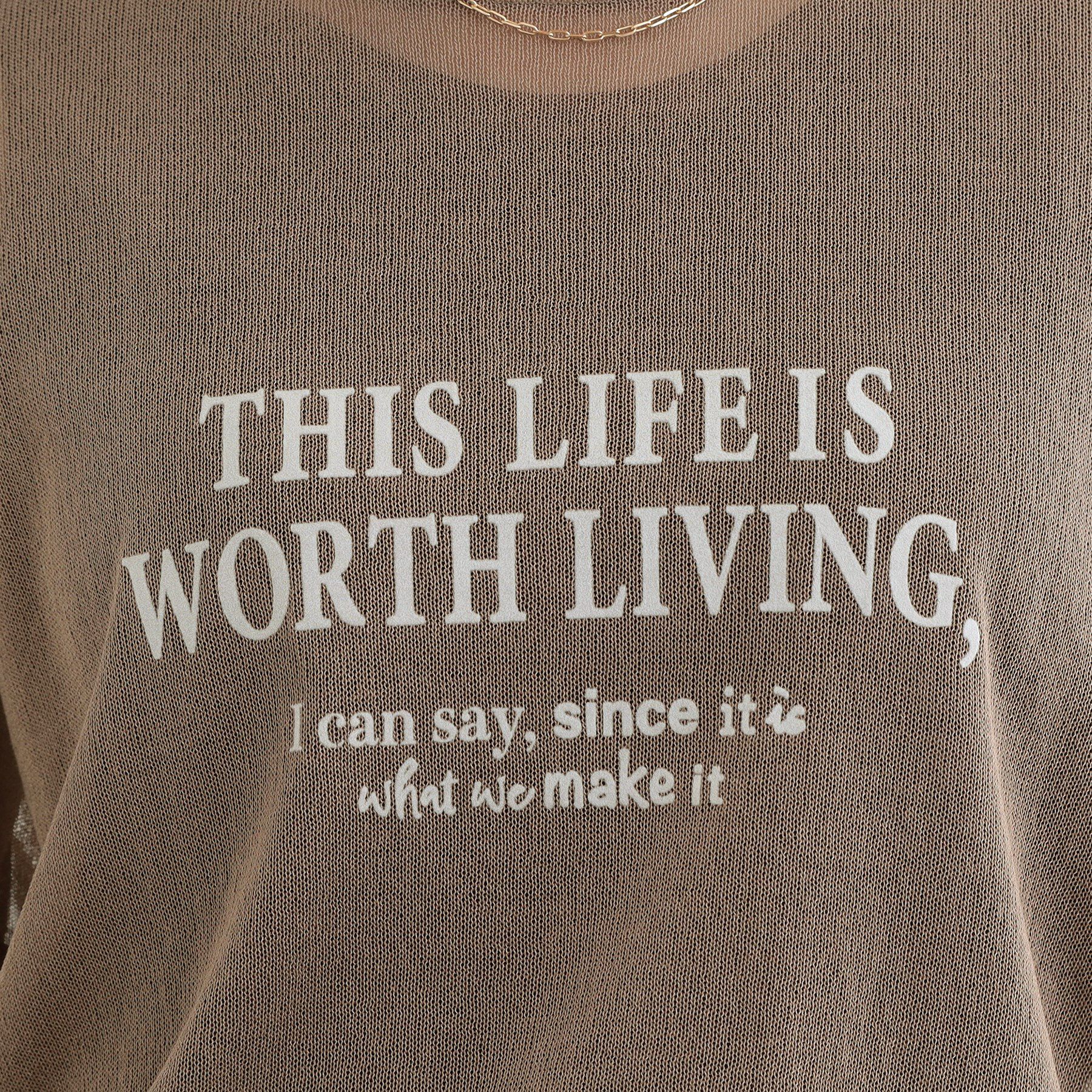 SHOO･LA･RUE「【S-LL】アソートロゴサマーニット」|ニット・セーター|