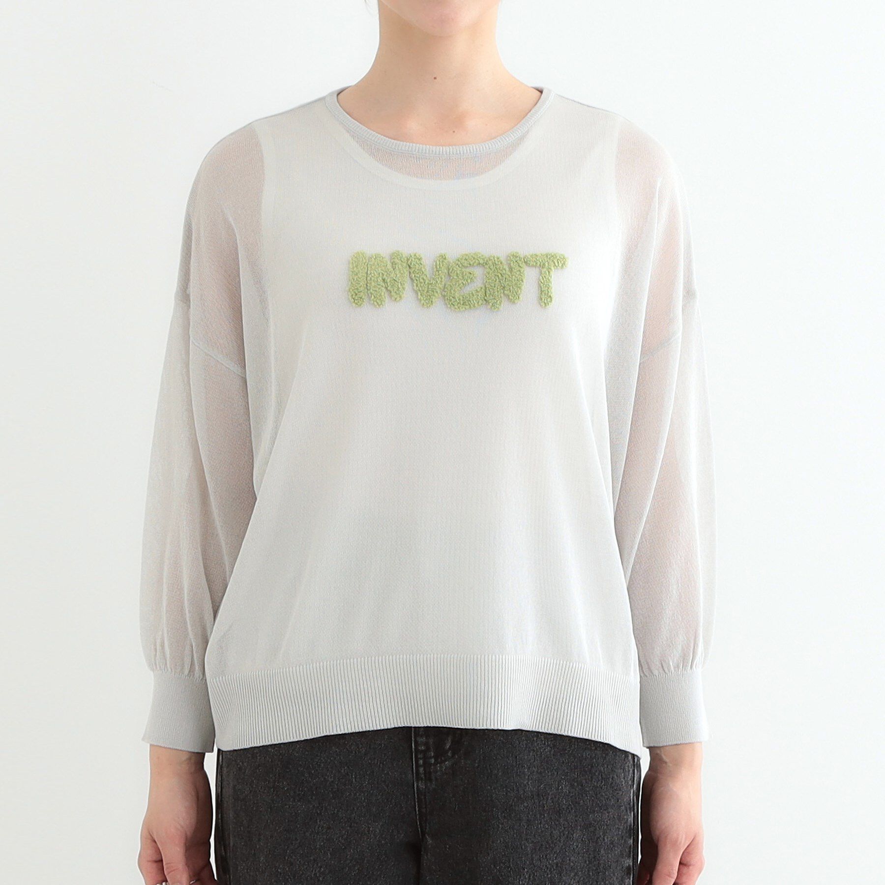 SHOO･LA･RUE「【S-LL】アソートロゴサマーニット」|ニット・セーター|