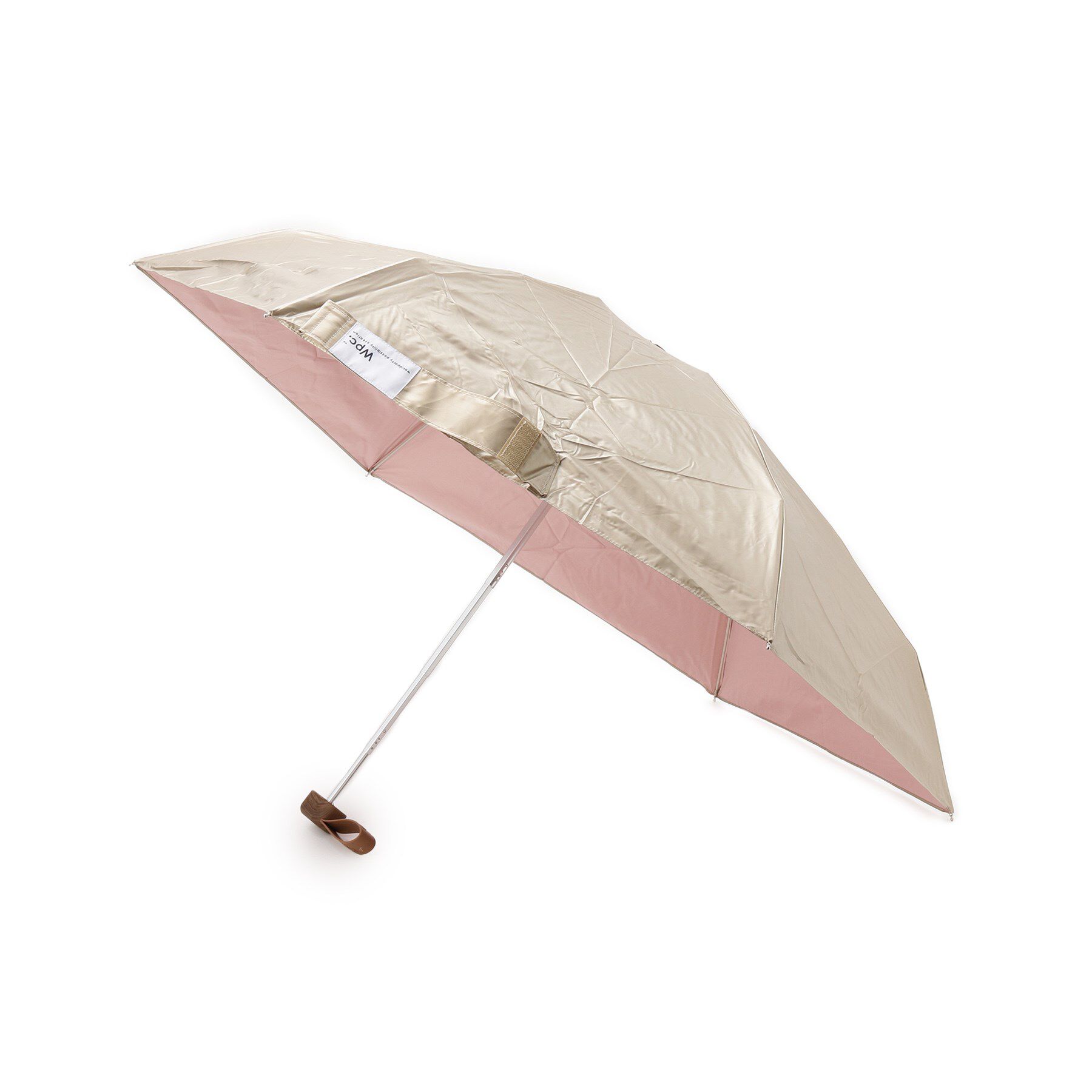 SHOO･LA･RUE「【折りたたみ傘/晴雨兼用】【Wpc．】遮光インサイドカラー ミニ」|傘|ゴールド(507)